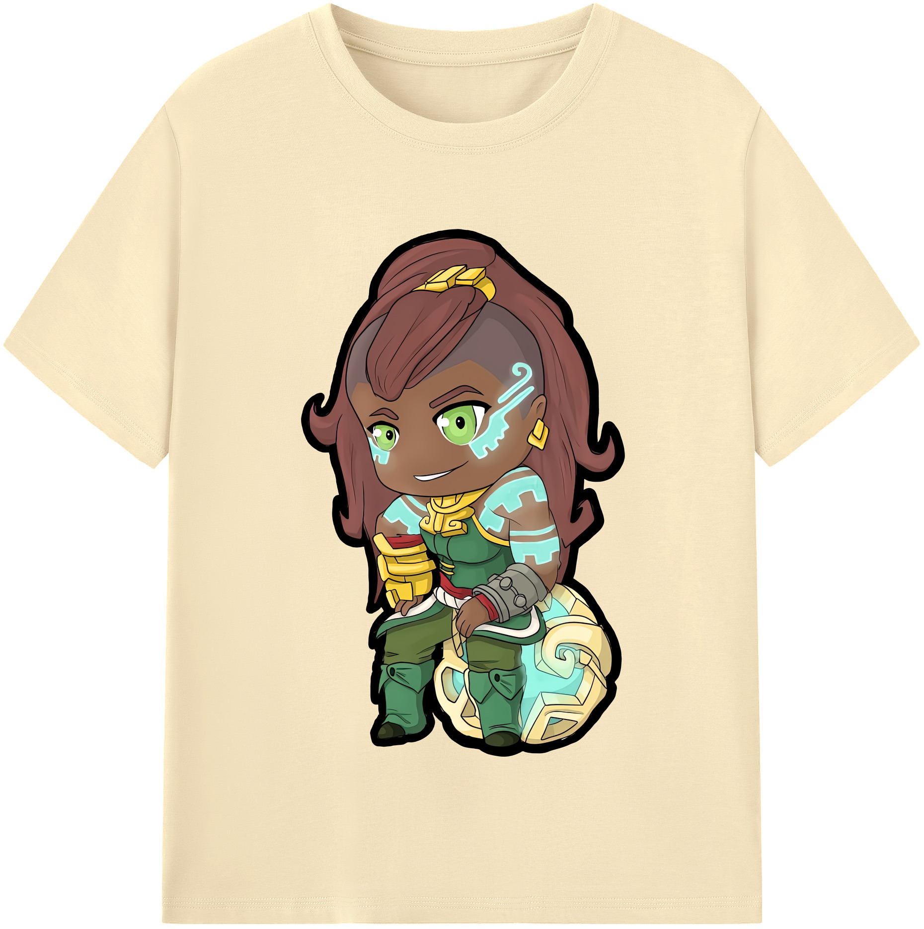 （画像用） ちいかわ ハチワレ Chii-kawa hachiware 綿100％半袖Tシャツ（フロントプリント）