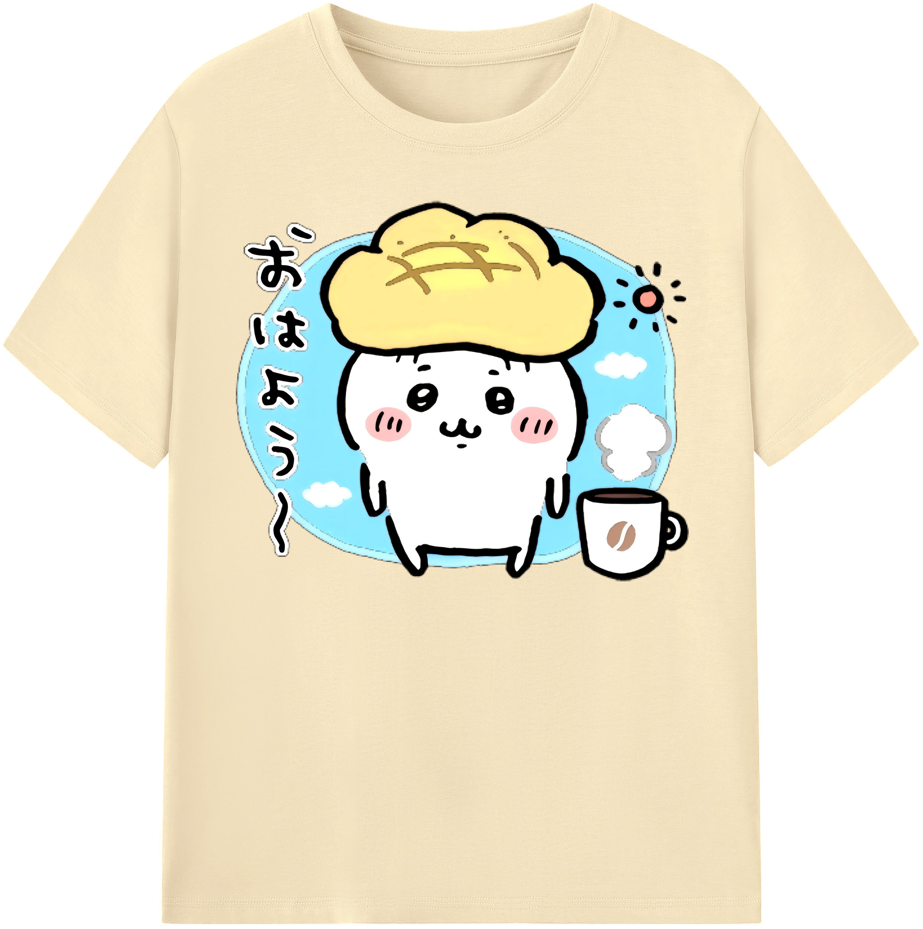 （画像用） ちいかわ ちいかわ Chii-kawa chiikawa 綿100％半袖Tシャツ（フロントプリント）