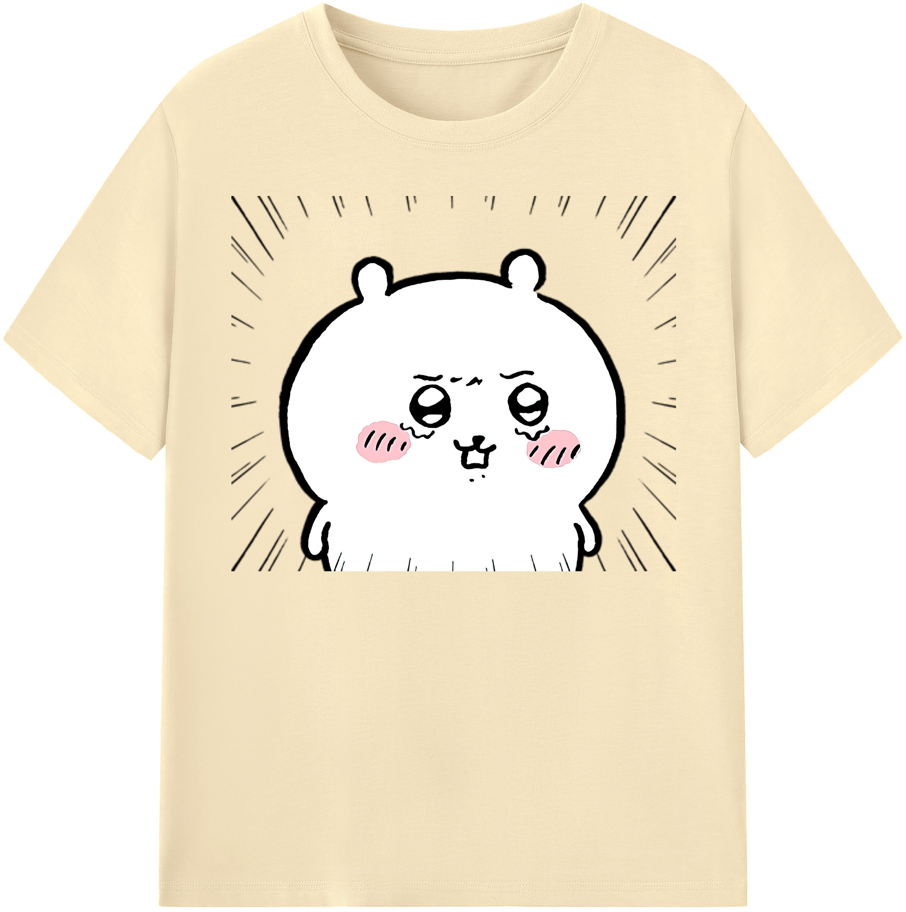 （画像用） ちいかわ ちいかわ Chii-kawa chiikawa 綿100％半袖Tシャツ（フロントプリント）