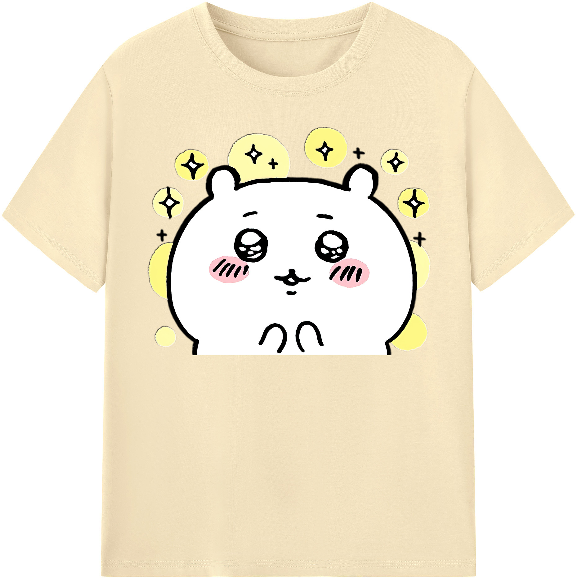 （画像用） ちいかわ ちいかわ Chii-kawa chiikawa 綿100％半袖Tシャツ（フロントプリント）