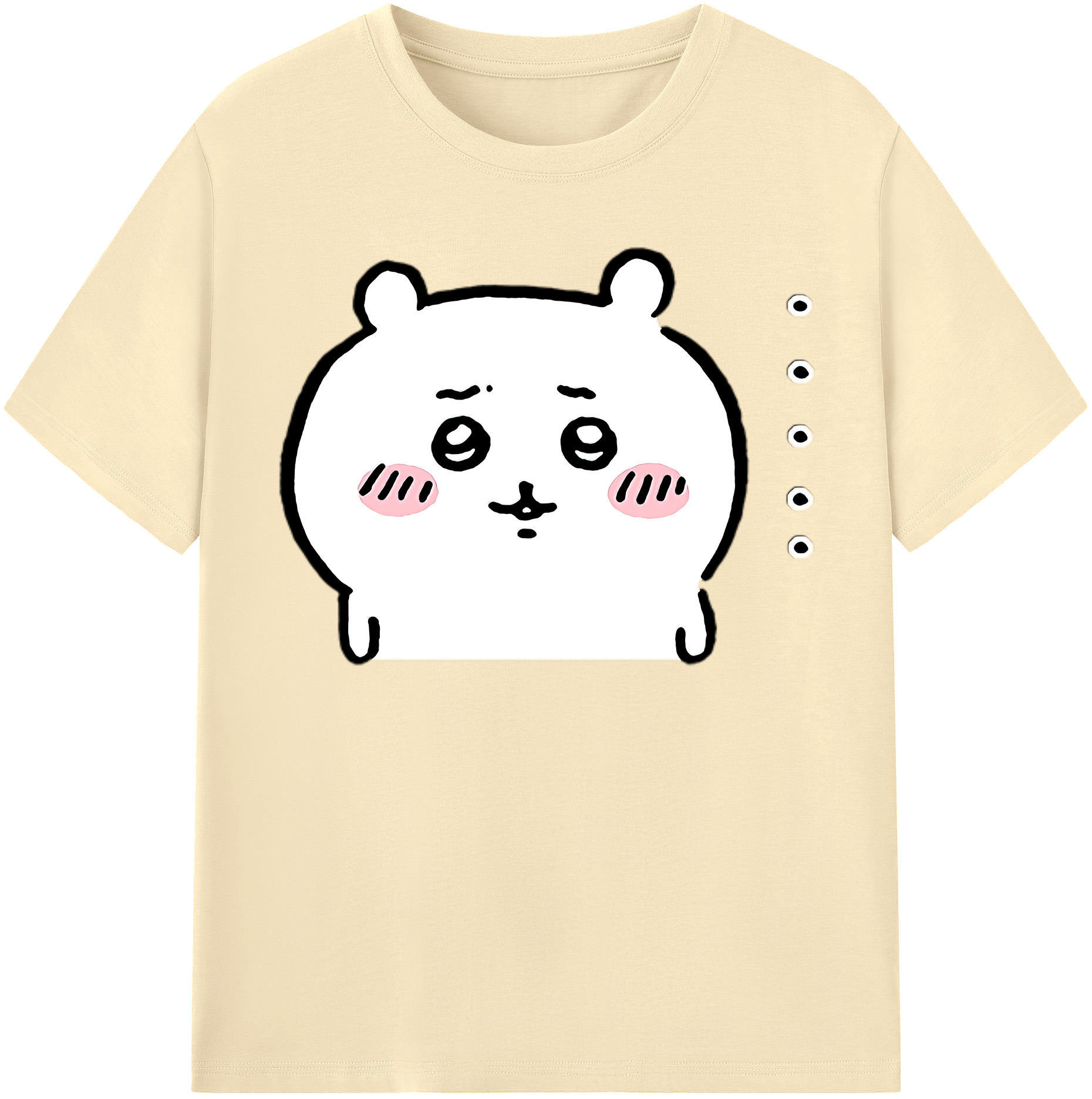 （画像用） ちいかわ ちいかわ Chii-kawa chiikawa 綿100％半袖Tシャツ（フロントプリント）