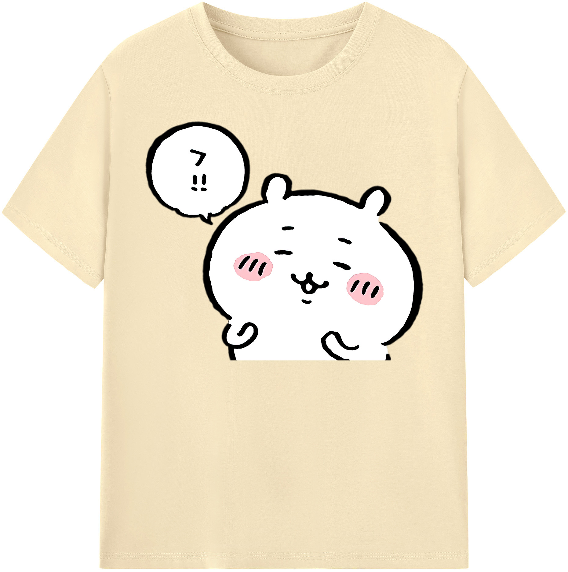 （画像用） ちいかわ ちいかわ Chii-kawa chiikawa 綿100％半袖Tシャツ（フロントプリント）