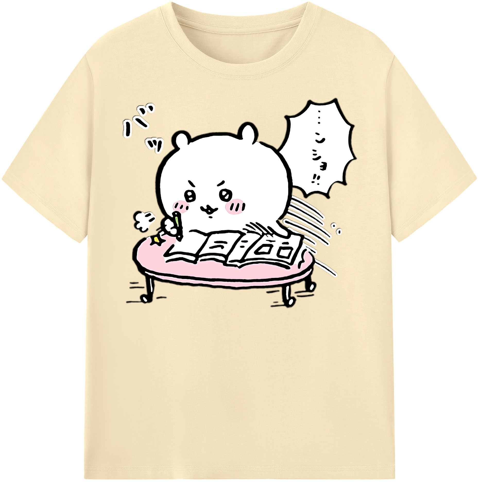 （画像用） ちいかわ ちいかわ Chii-kawa chiikawa 綿100％半袖Tシャツ（フロントプリント）