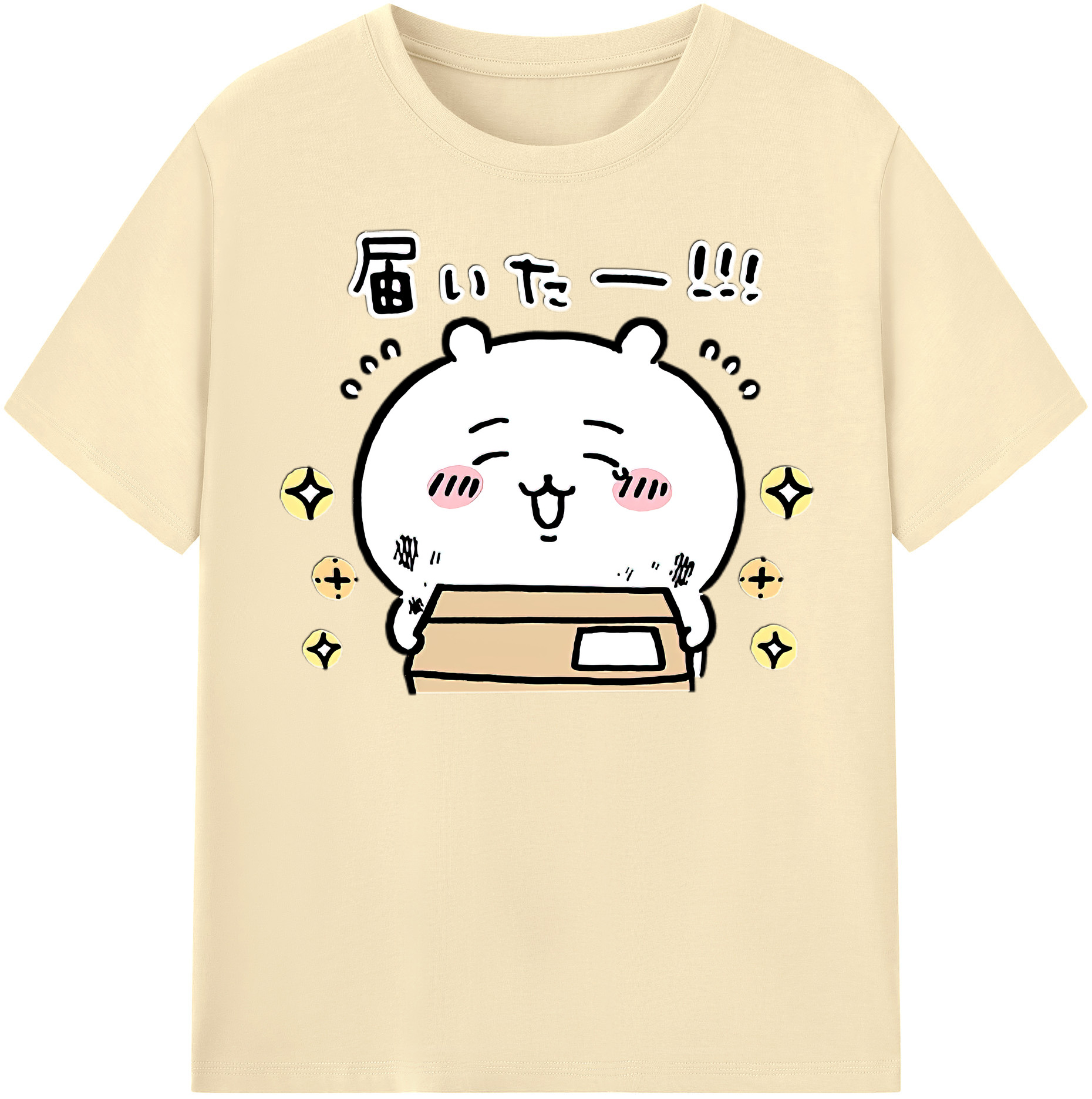 （画像用） ちいかわ ちいかわ Chii-kawa chiikawa 綿100％半袖Tシャツ（フロントプリント）