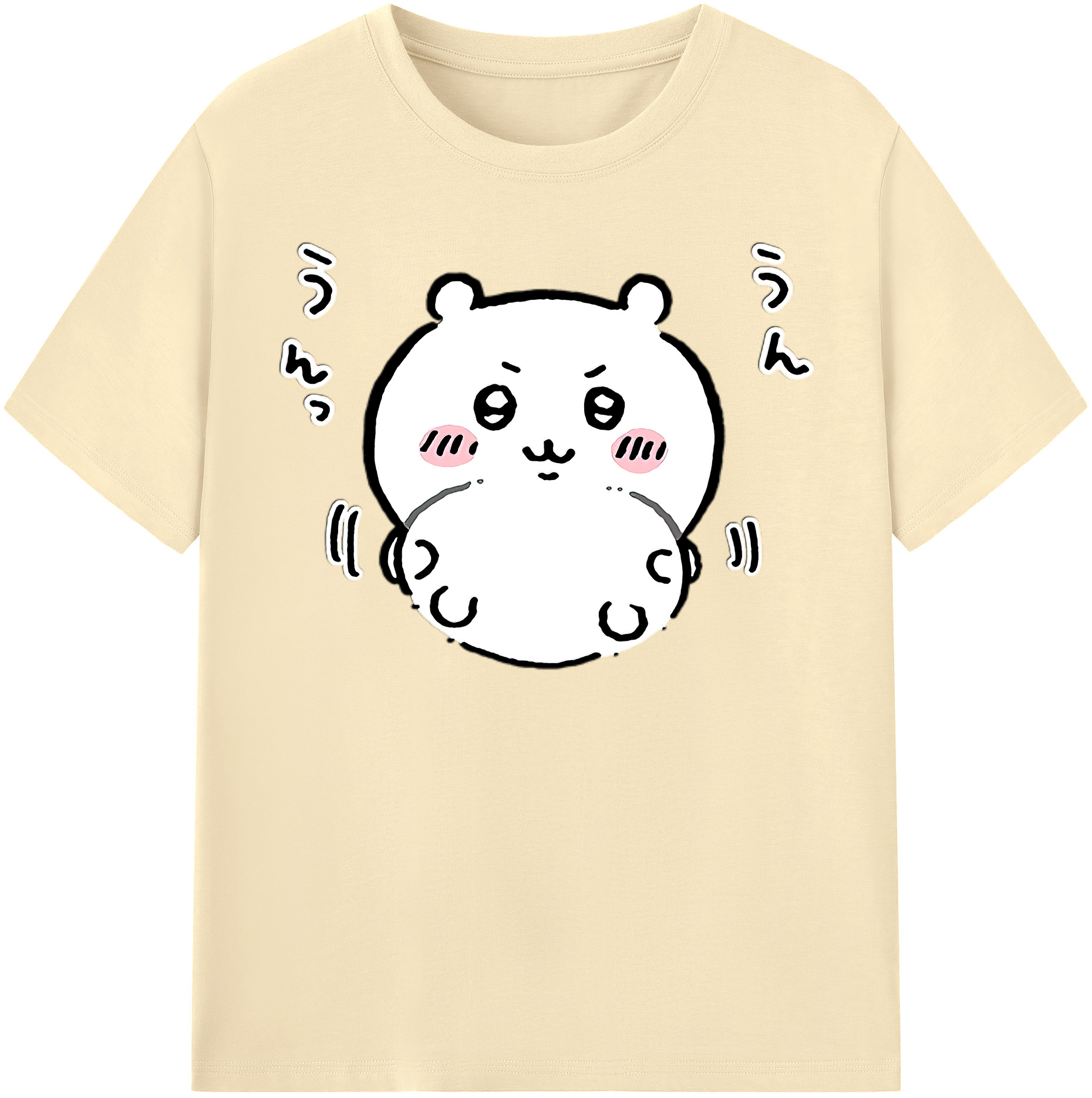 （画像用） ちいかわ ちいかわ Chii-kawa chiikawa 綿100％半袖Tシャツ（フロントプリント）