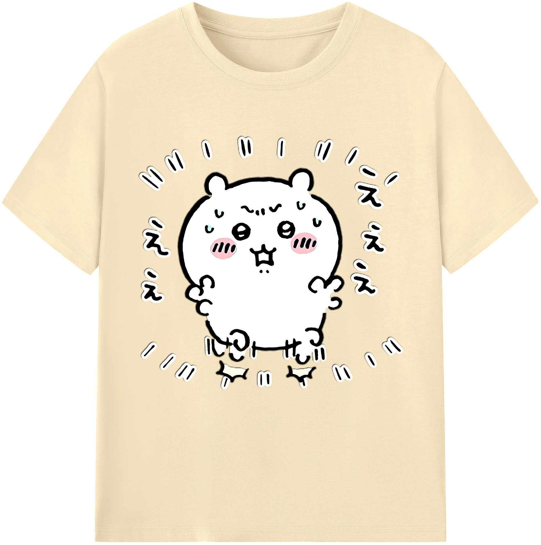 （画像用） ちいかわ ちいかわ Chii-kawa chiikawa 綿100％半袖Tシャツ（フロントプリント）
