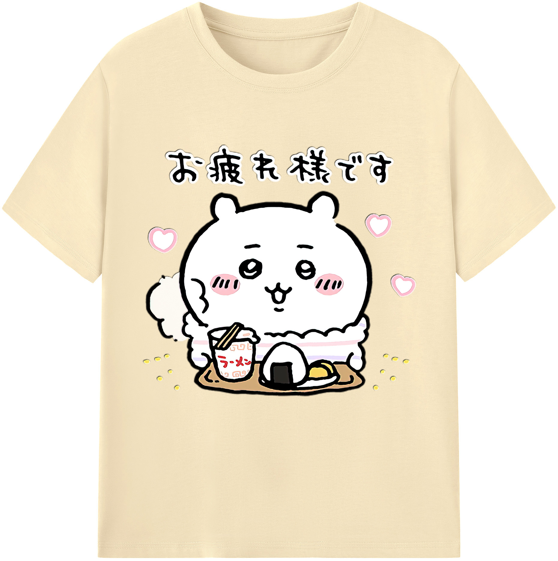 （画像用） ちいかわ ちいかわ Chii-kawa chiikawa 綿100％半袖Tシャツ（フロントプリント）