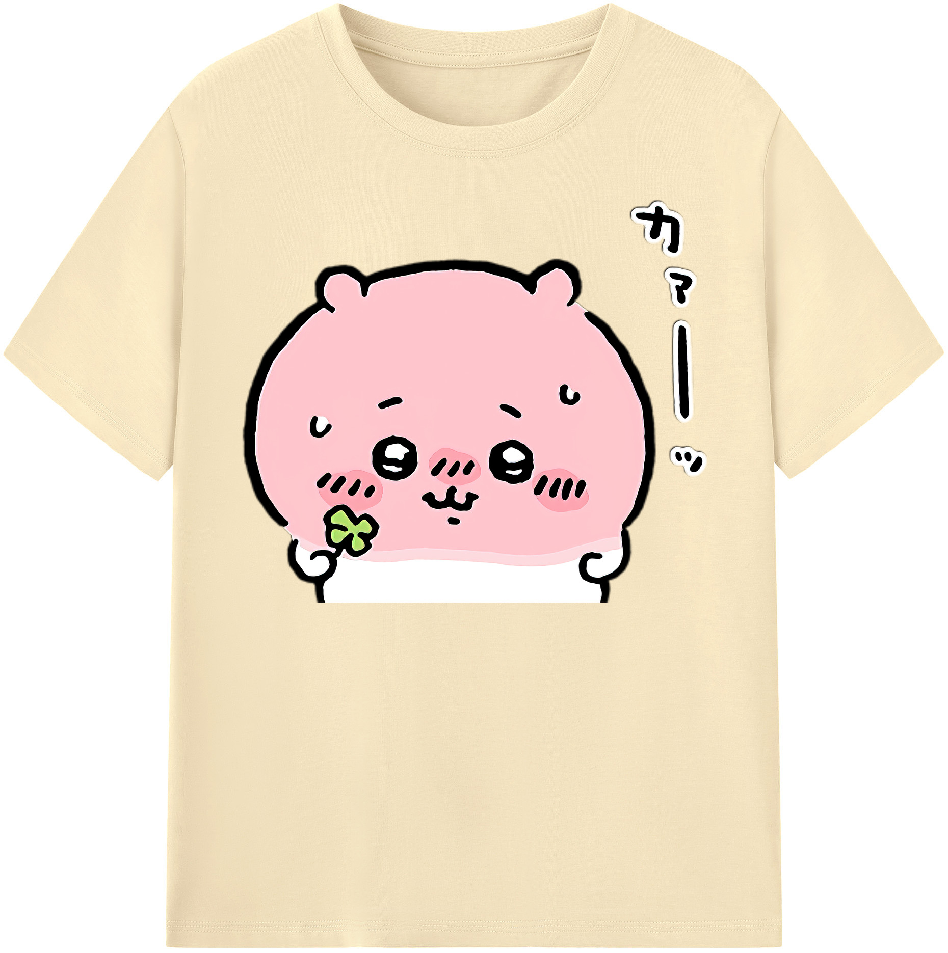 （画像用） ちいかわ ちいかわ Chii-kawa chiikawa 綿100％半袖Tシャツ（フロントプリント）