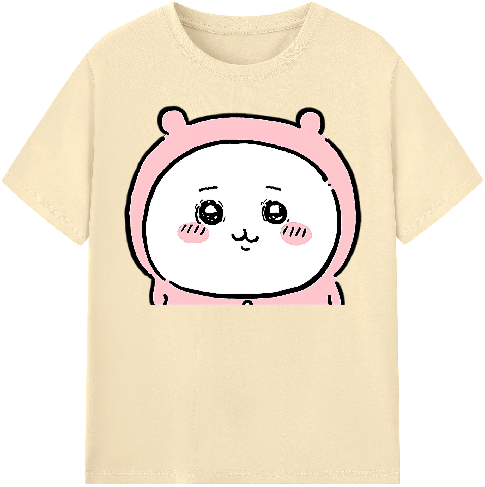 （画像用） ちいかわ ちいかわ Chii-kawa chiikawa 綿100％半袖Tシャツ（フロントプリント）