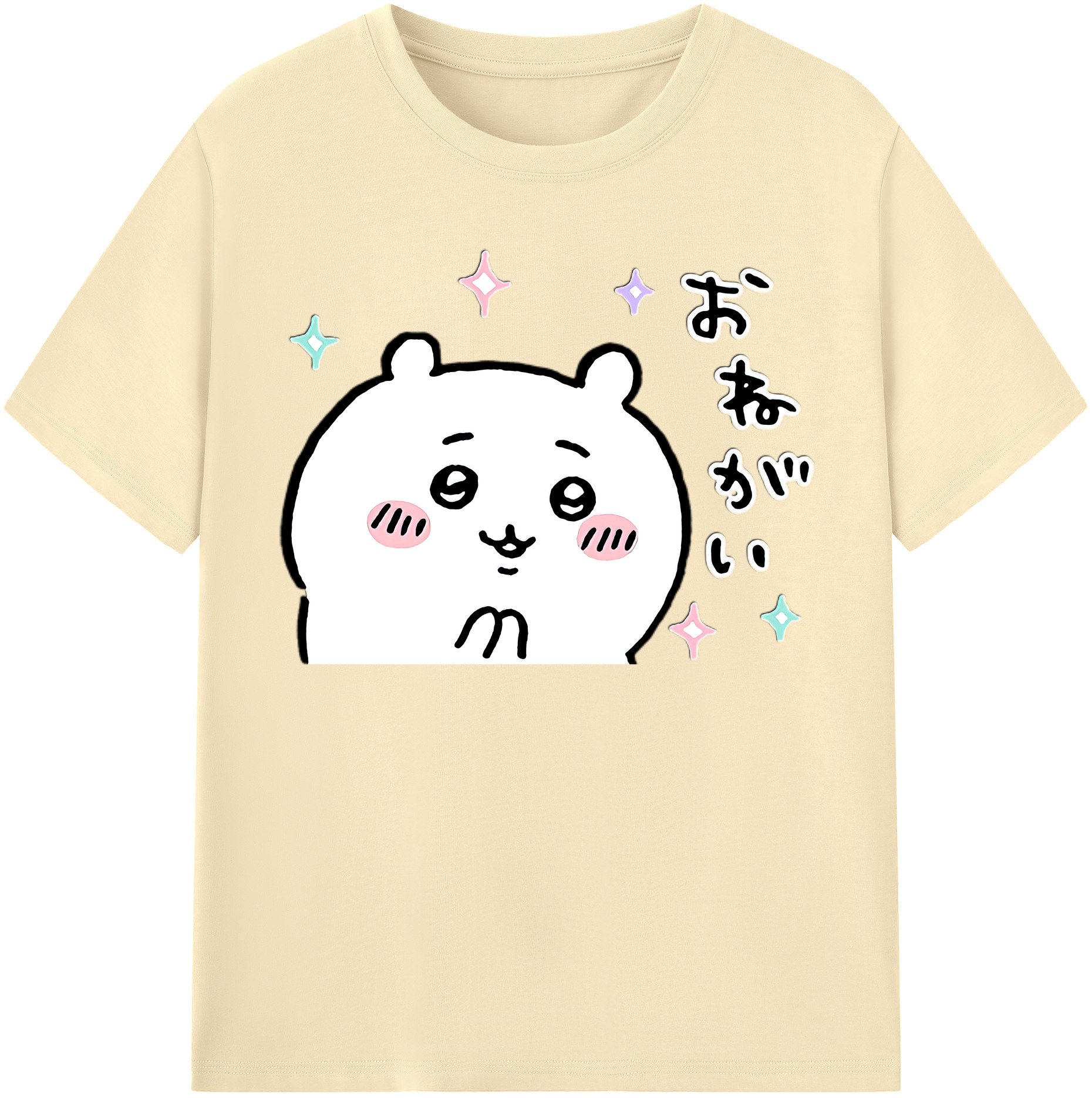 （画像用） ちいかわ ちいかわ Chii-kawa chiikawa 綿100％半袖Tシャツ（フロントプリント）
