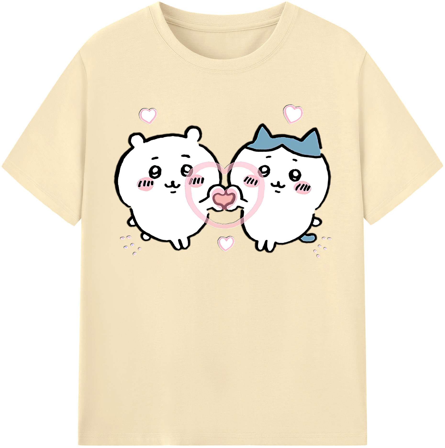 （画像用） ちいかわ ちいかわ Chii-kawa chiikawa 綿100％半袖Tシャツ（フロントプリント）