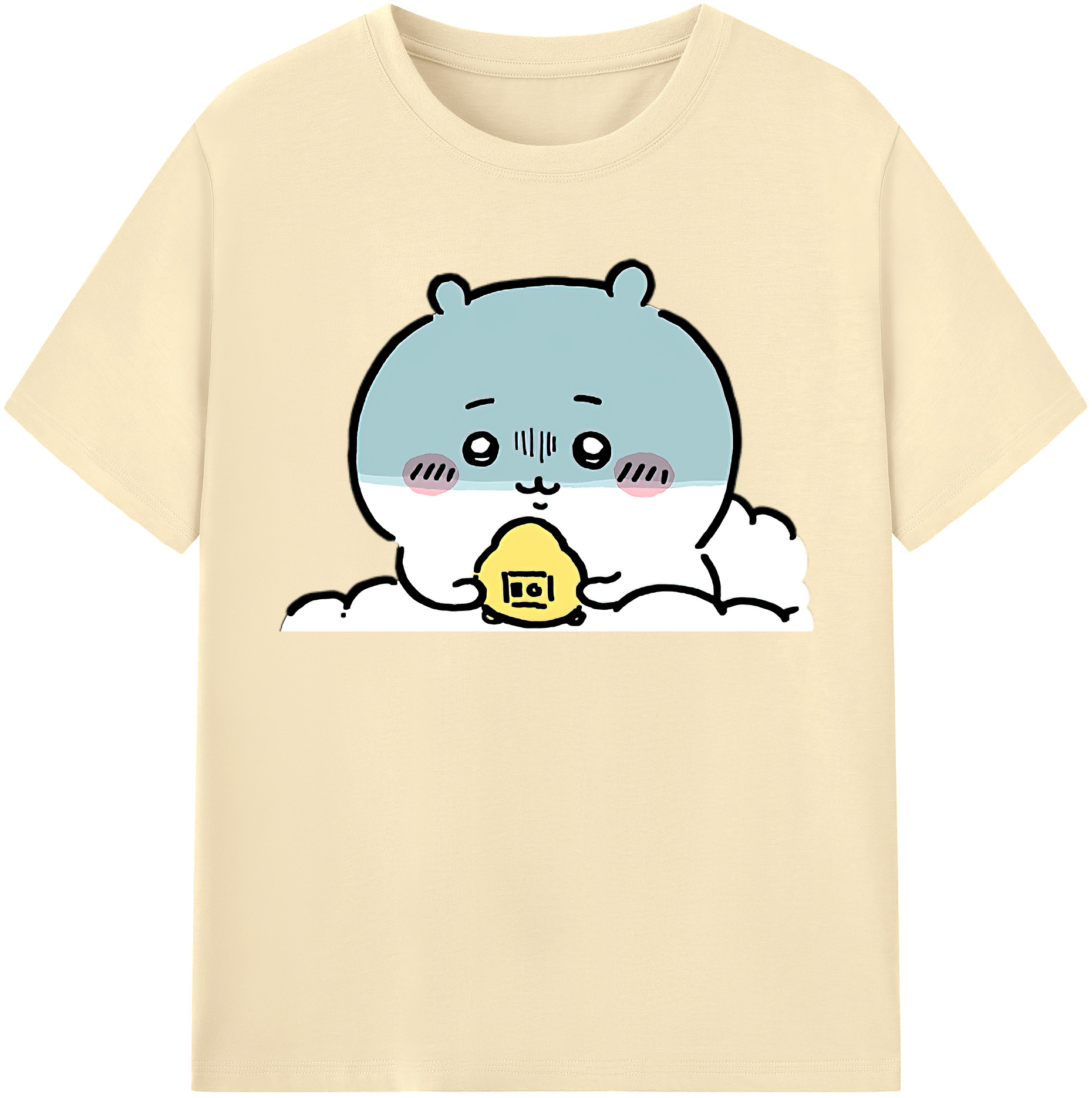 （画像用） ちいかわ ちいかわ Chii-kawa chiikawa 綿100％半袖Tシャツ（フロントプリント）