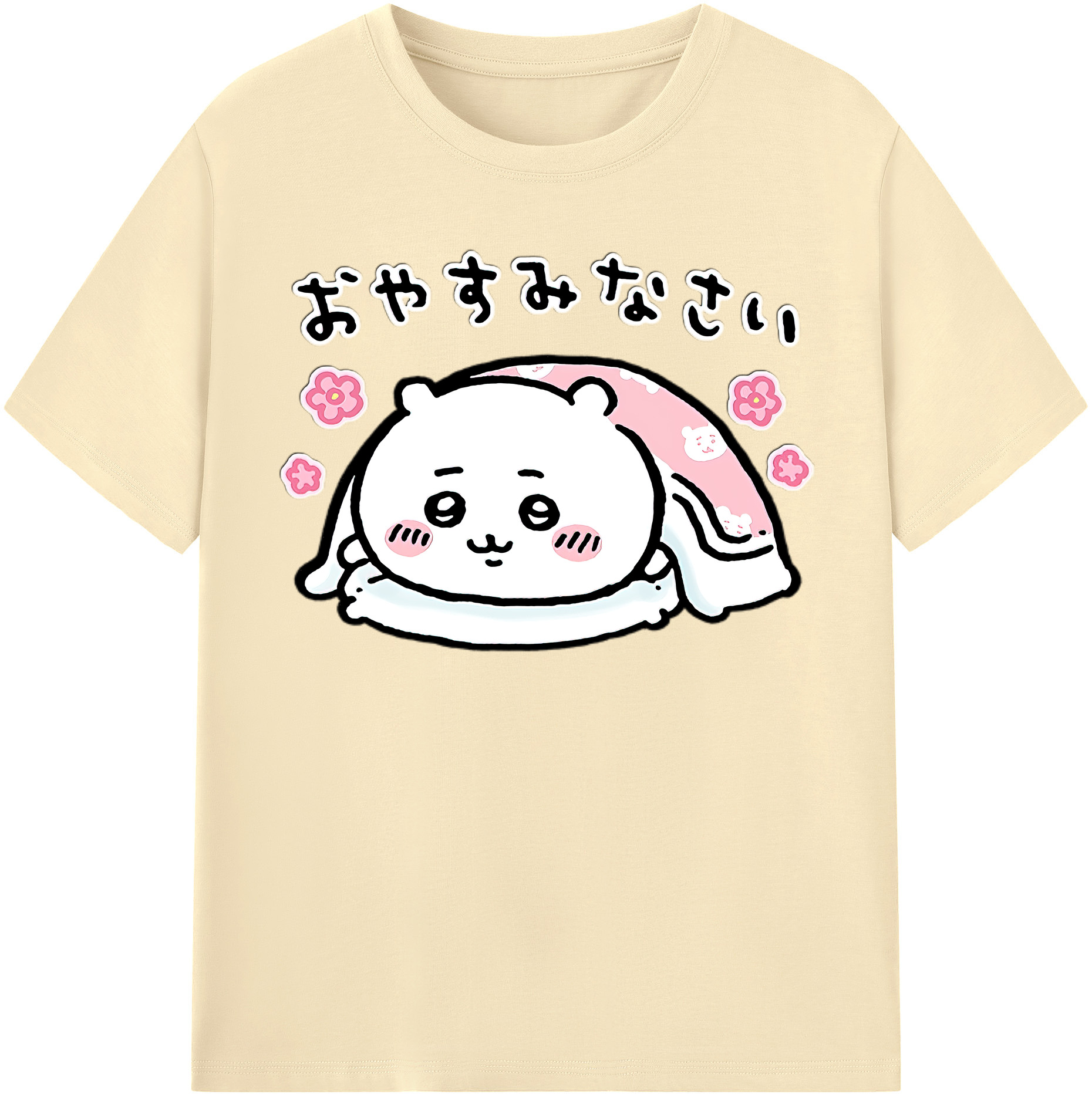 （画像用） ちいかわ ちいかわ Chii-kawa chiikawa 綿100％半袖Tシャツ（フロントプリント）