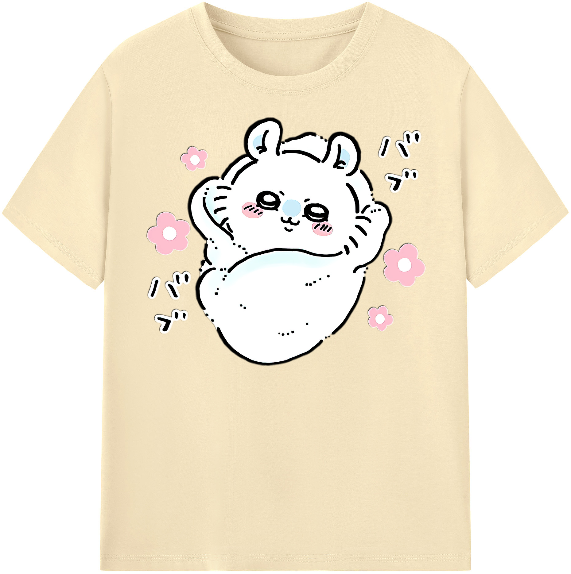（画像用） ちいかわ モモンガ Chii-kawa Momonga 綿100％半袖Tシャツ（フロントプリント）