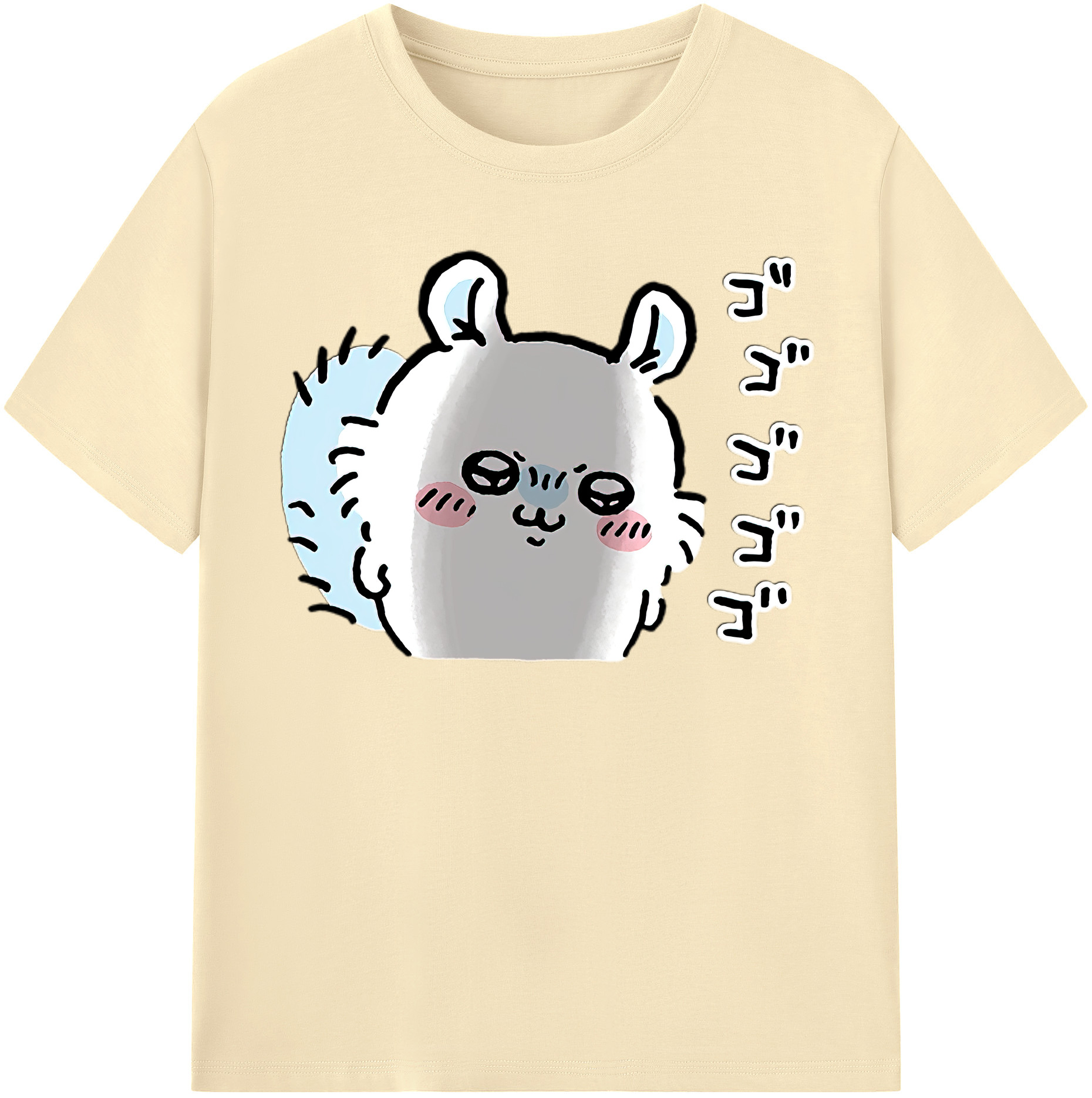 （画像用） ちいかわ モモンガ Chii-kawa Momonga 綿100％半袖Tシャツ（フロントプリント）