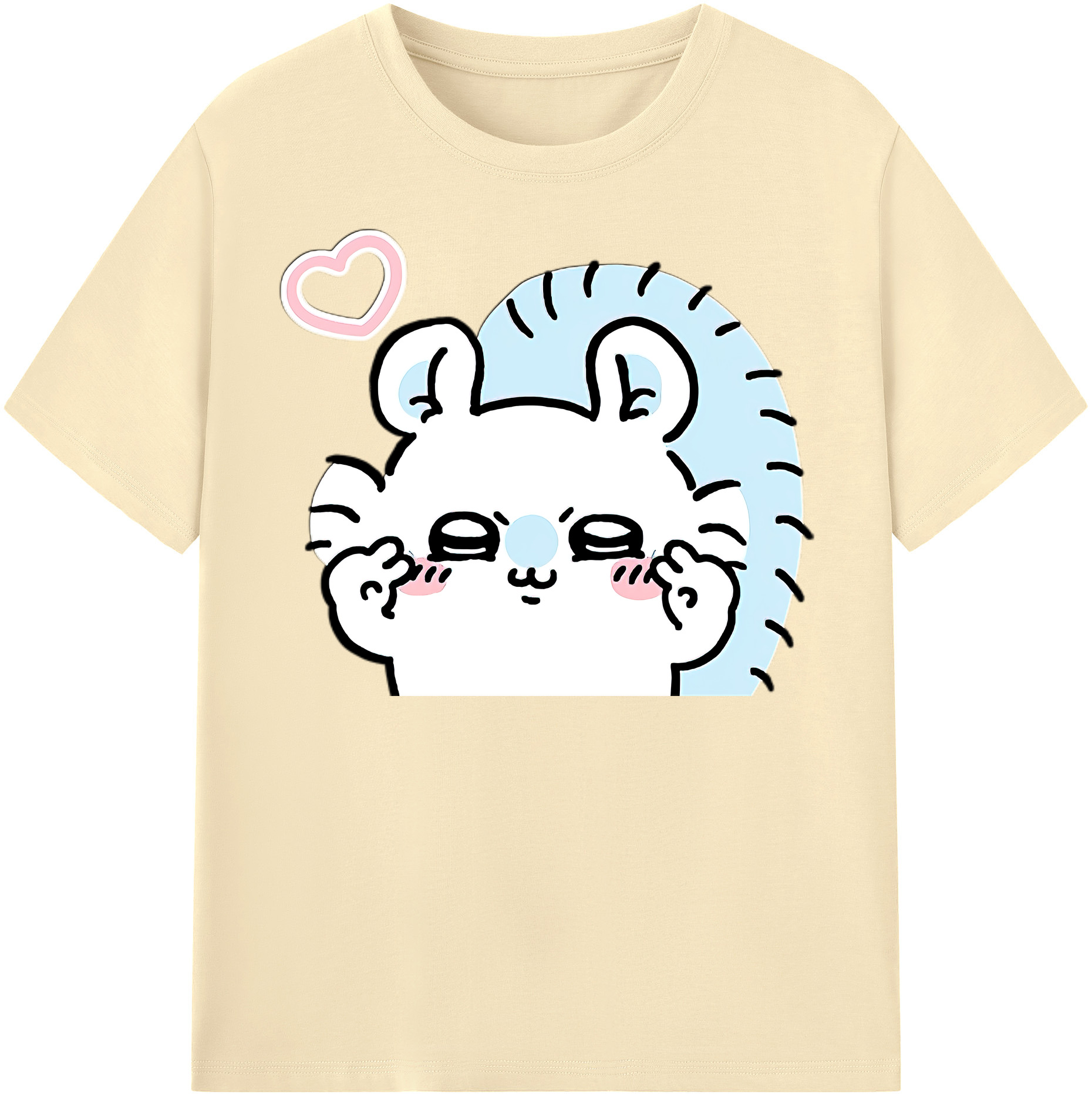 （画像用） ちいかわ モモンガ Chii-kawa Momonga 綿100％半袖Tシャツ（フロントプリント）