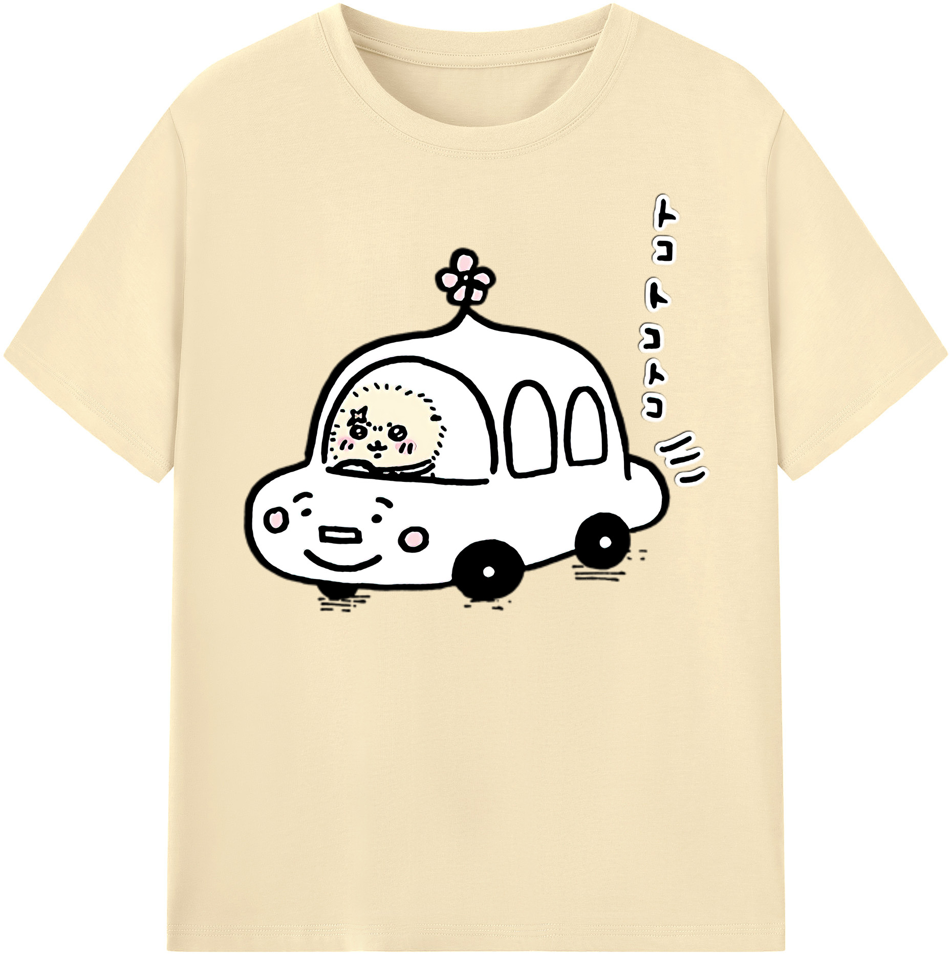（画像用） ちいかわ ラッコ Chii-kawa Sea otter 綿100％半袖Tシャツ（フロントプリント）