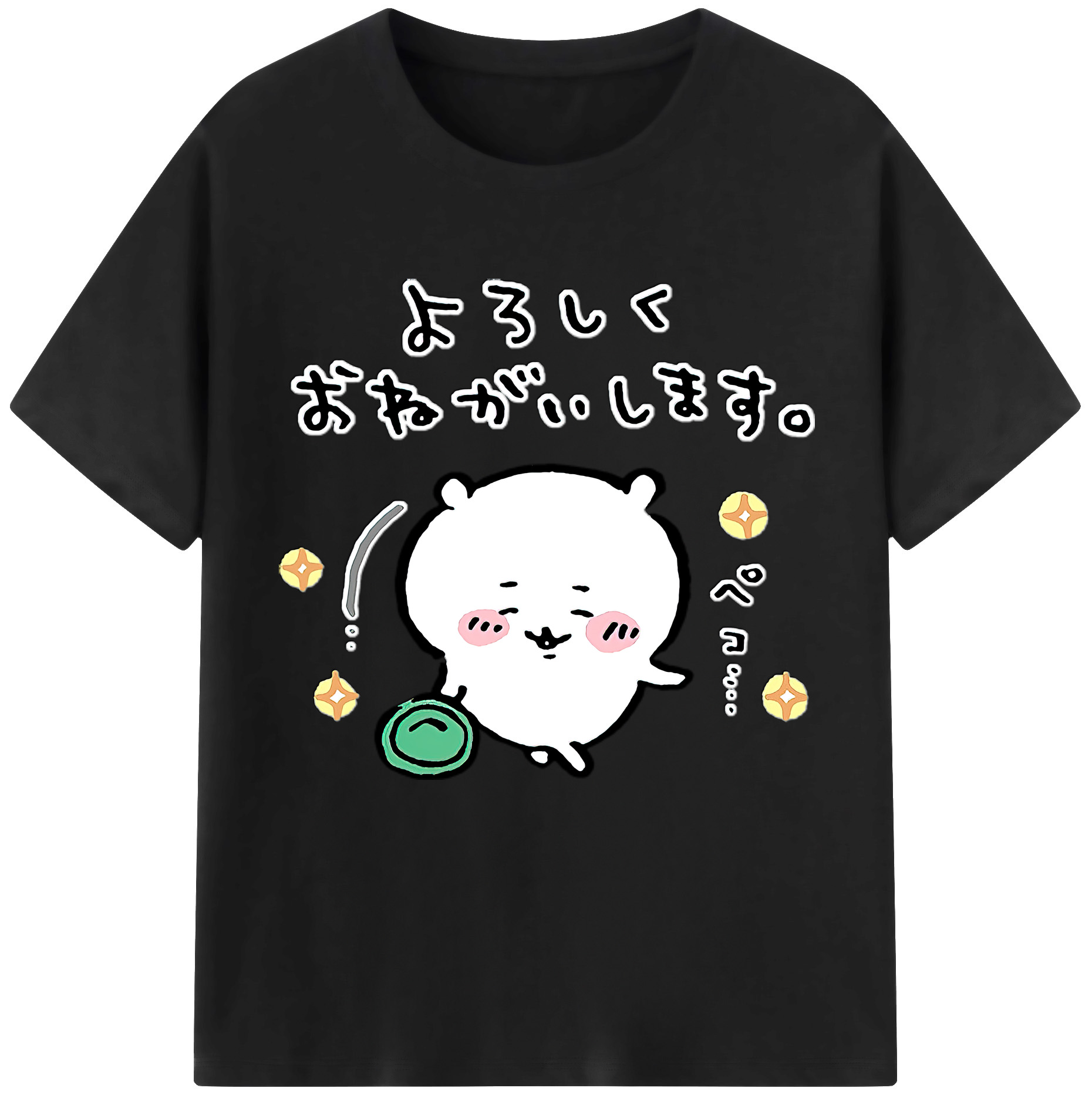 （画像用） ちいかわ ちいかわ Chii-kawa chiikawa 綿100％半袖Tシャツ（フロントプリント）
