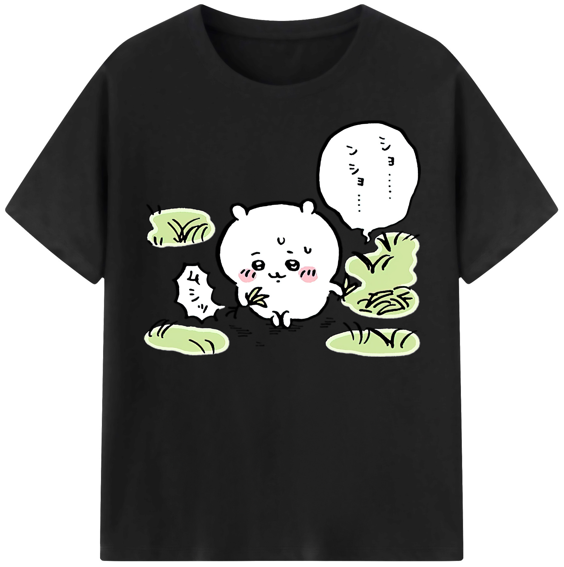 （画像用） ちいかわ ちいかわ Chii-kawa chiikawa 綿100％半袖Tシャツ（フロントプリント）