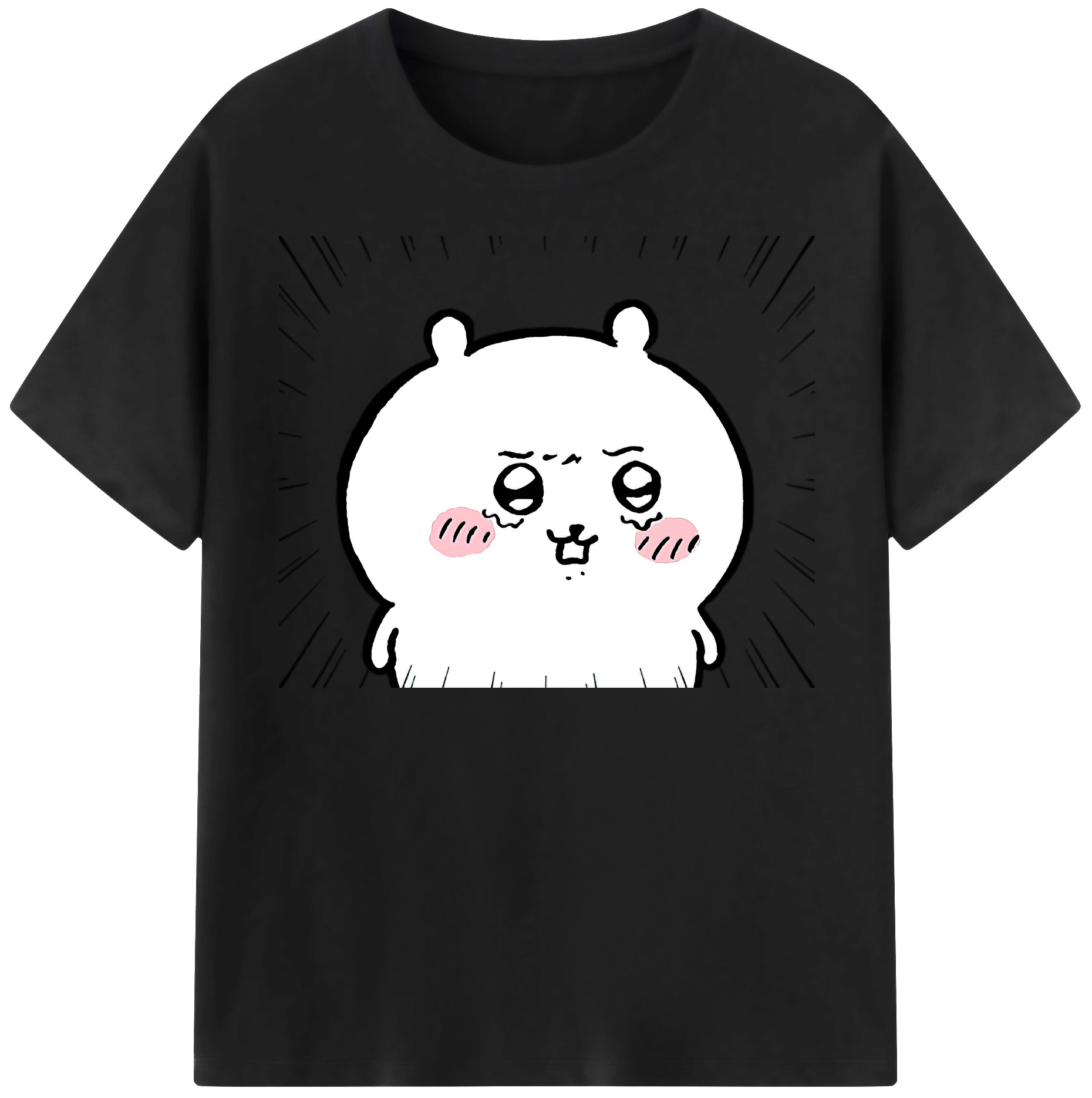 （画像用） ちいかわ ちいかわ Chii-kawa chiikawa 綿100％半袖Tシャツ（フロントプリント）