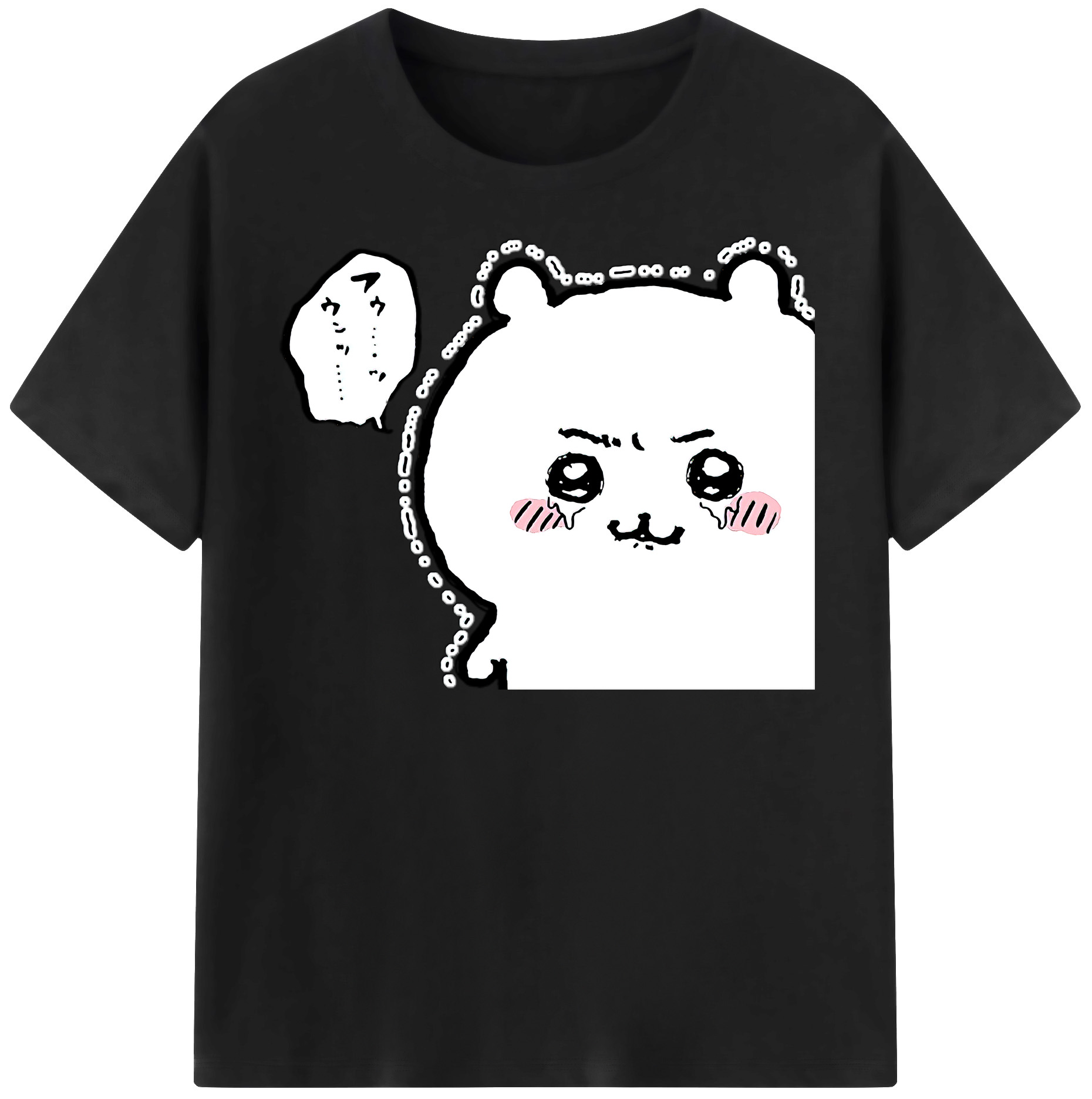 （画像用） ちいかわ ちいかわ Chii-kawa chiikawa 綿100％半袖Tシャツ（フロントプリント）