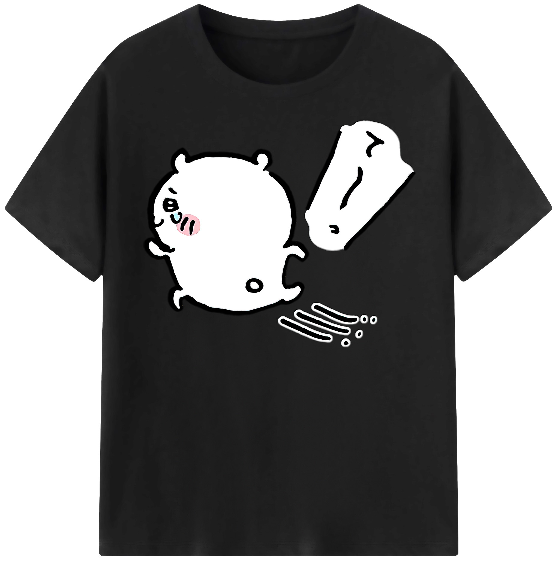 （画像用） ちいかわ ちいかわ Chii-kawa chiikawa 綿100％半袖Tシャツ（フロントプリント）