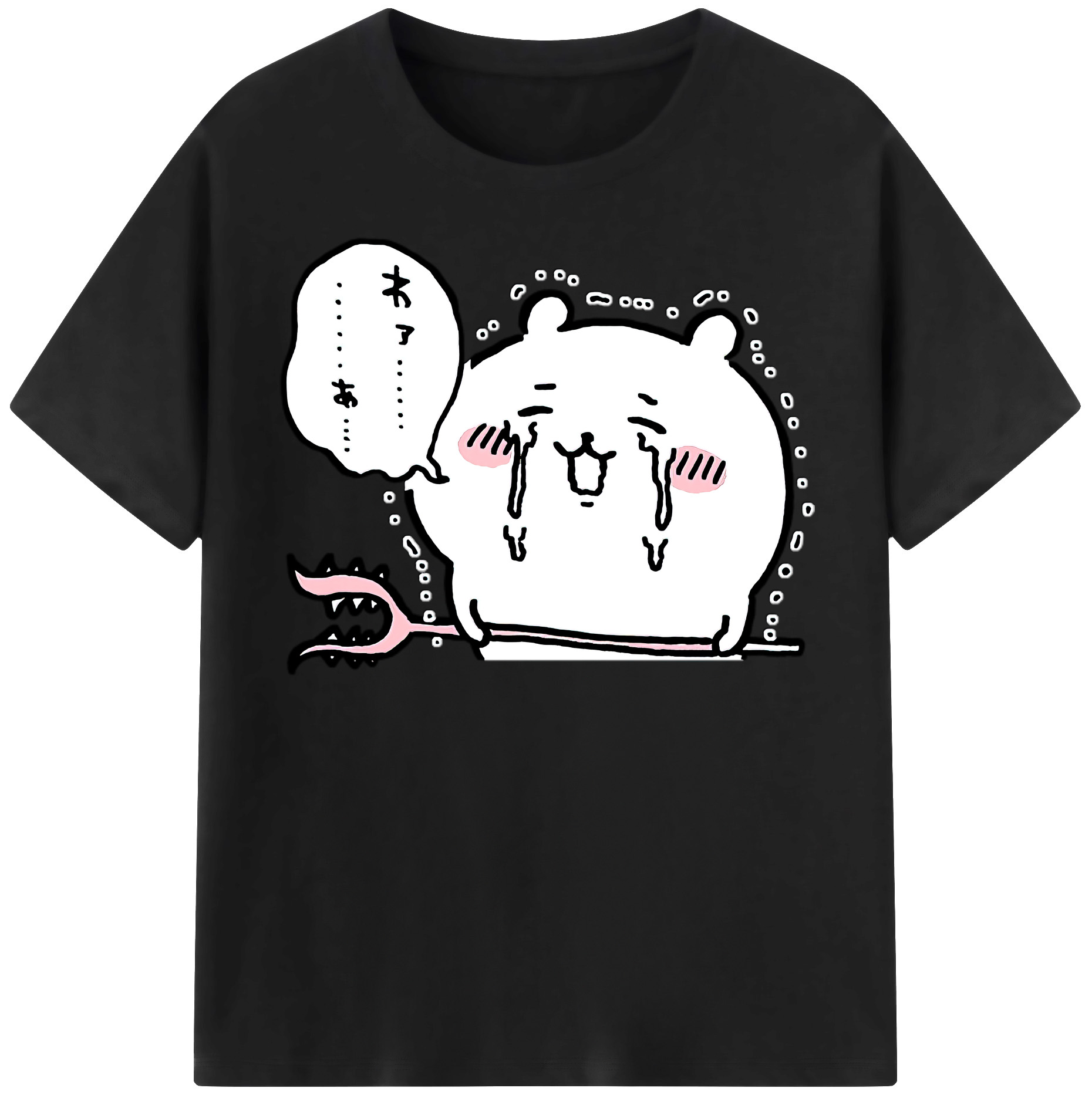 （画像用） ちいかわ ちいかわ Chii-kawa chiikawa 綿100％半袖Tシャツ（フロントプリント）