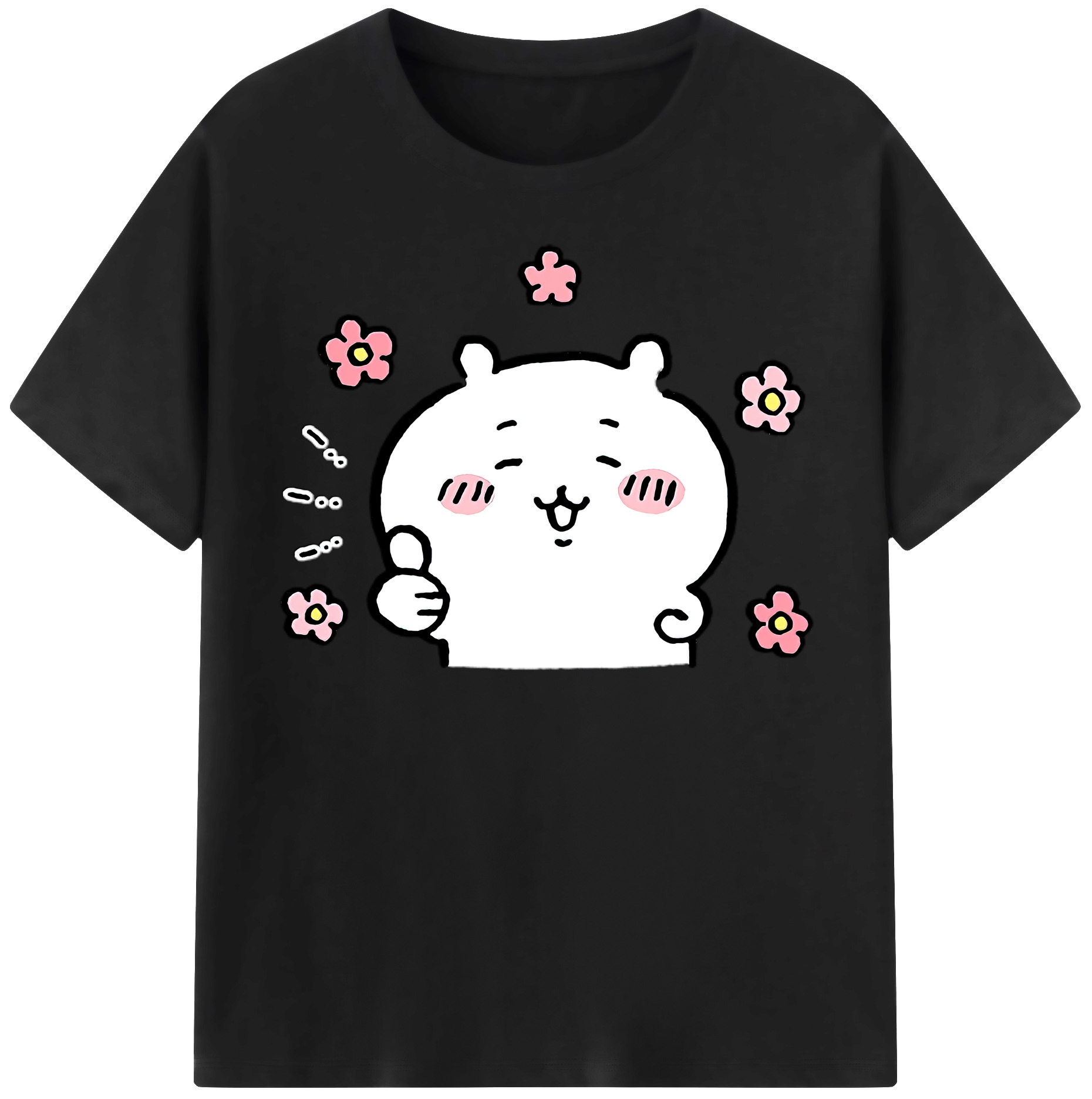 （画像用） ちいかわ ちいかわ Chii-kawa chiikawa 綿100％半袖Tシャツ（フロントプリント）