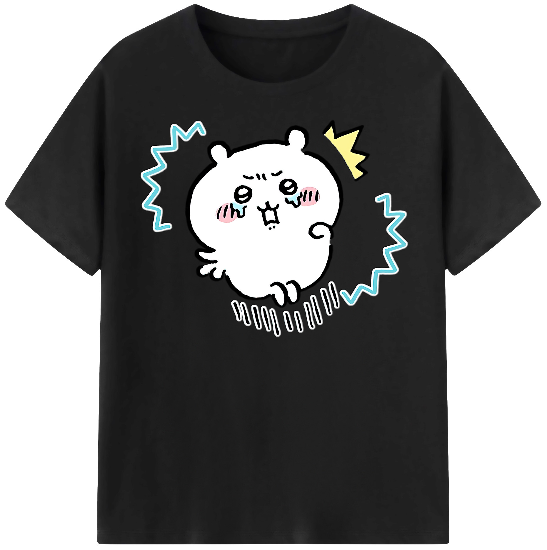 （画像用） ちいかわ ちいかわ Chii-kawa chiikawa 綿100％半袖Tシャツ（フロントプリント）