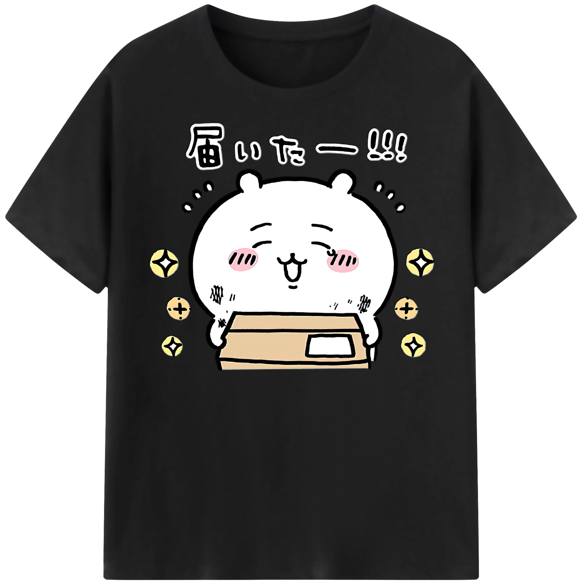 （画像用） ちいかわ ちいかわ Chii-kawa chiikawa 綿100％半袖Tシャツ（フロントプリント）