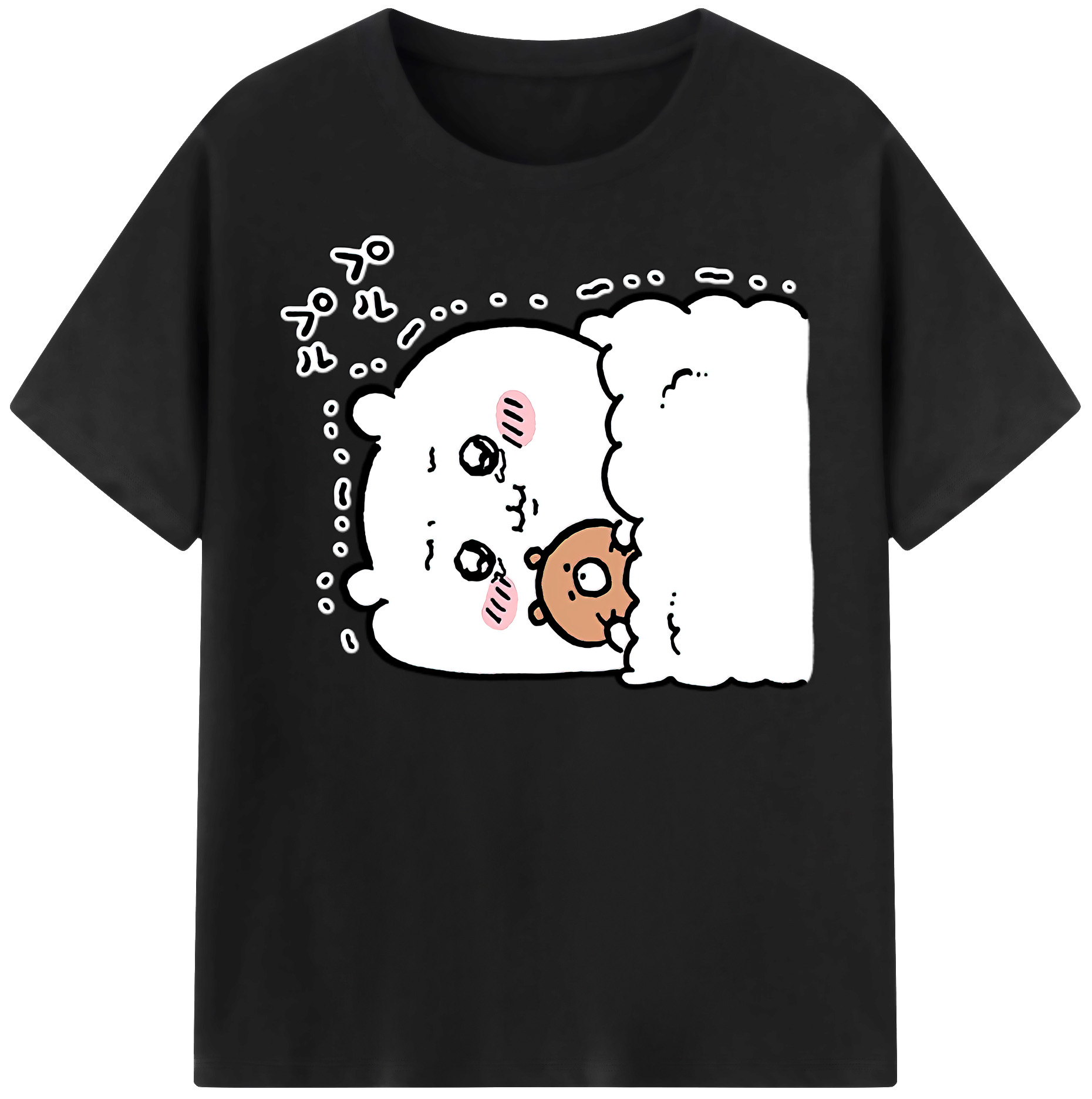（画像用） ちいかわ ちいかわ Chii-kawa chiikawa 綿100％半袖Tシャツ（フロントプリント）