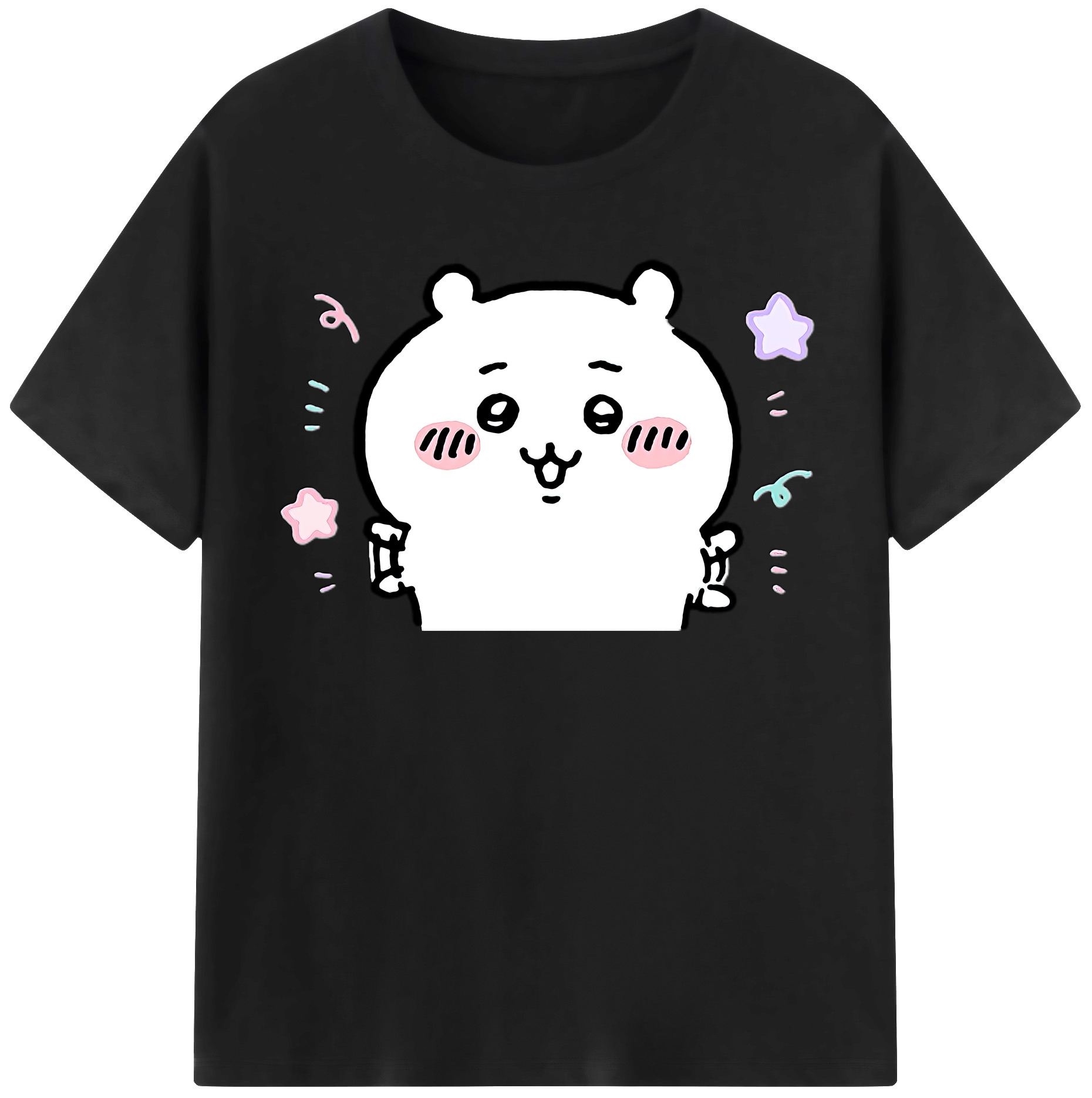 （画像用） ちいかわ ちいかわ Chii-kawa chiikawa 綿100％半袖Tシャツ（フロントプリント）