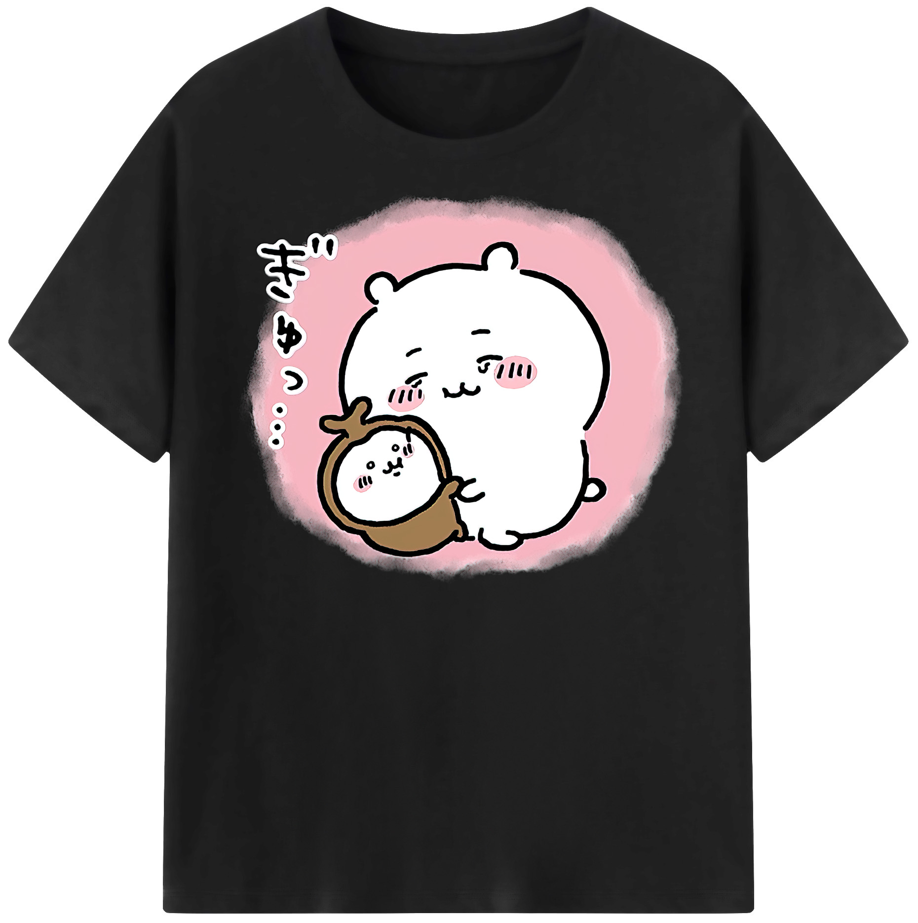 （画像用） ちいかわ ちいかわ Chii-kawa chiikawa 綿100％半袖Tシャツ（フロントプリント）