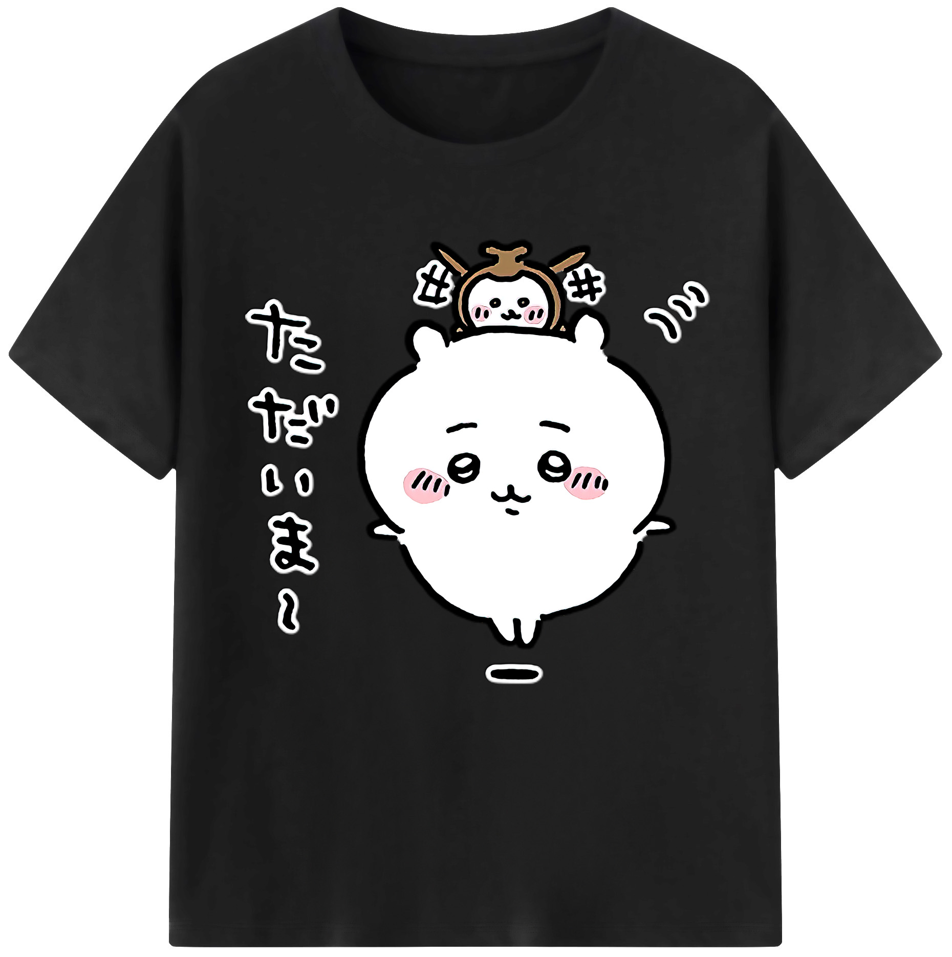 （画像用） ちいかわ ちいかわ Chii-kawa chiikawa 綿100％半袖Tシャツ（フロントプリント）