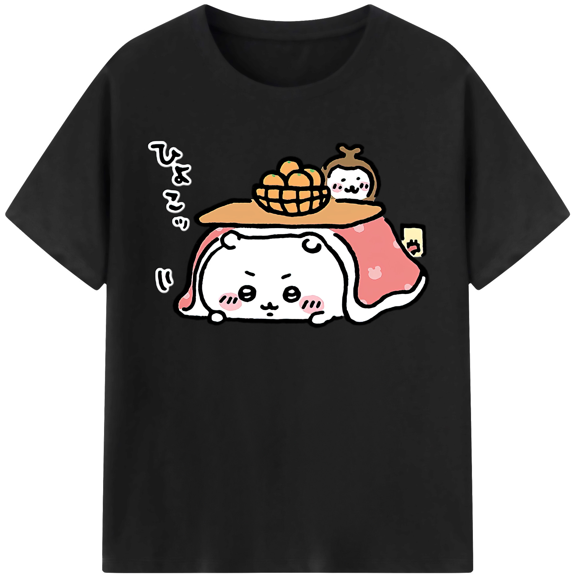 （画像用） ちいかわ ちいかわ Chii-kawa chiikawa 綿100％半袖Tシャツ（フロントプリント）