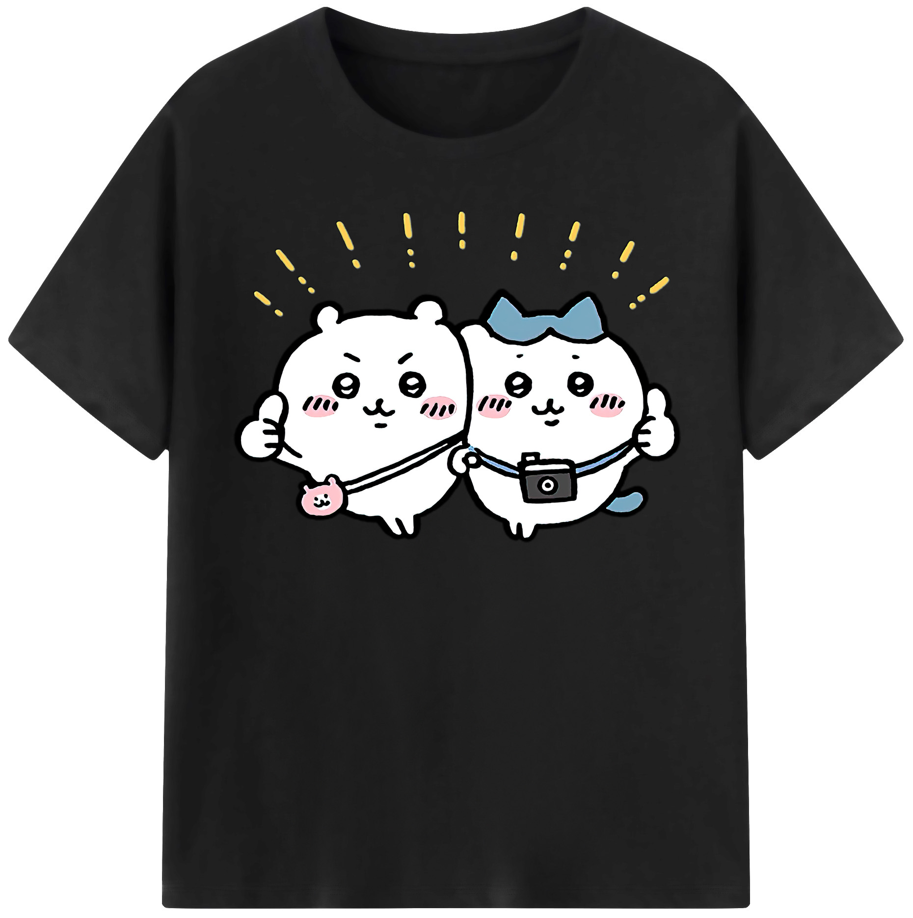（画像用） ちいかわ ちいかわ Chii-kawa chiikawa 綿100％半袖Tシャツ（フロントプリント）
