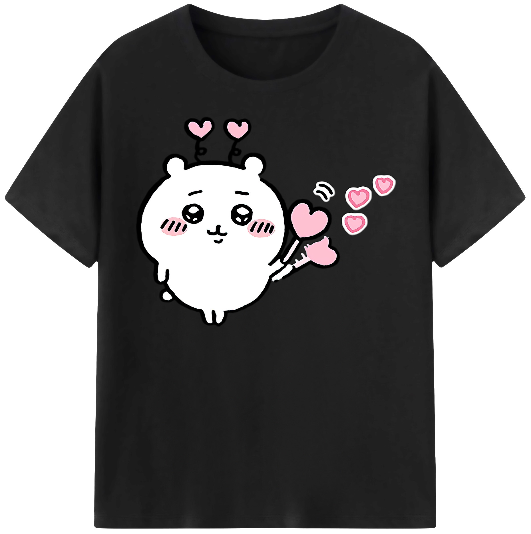 （画像用） ちいかわ ちいかわ Chii-kawa chiikawa 綿100％半袖Tシャツ（フロントプリント）