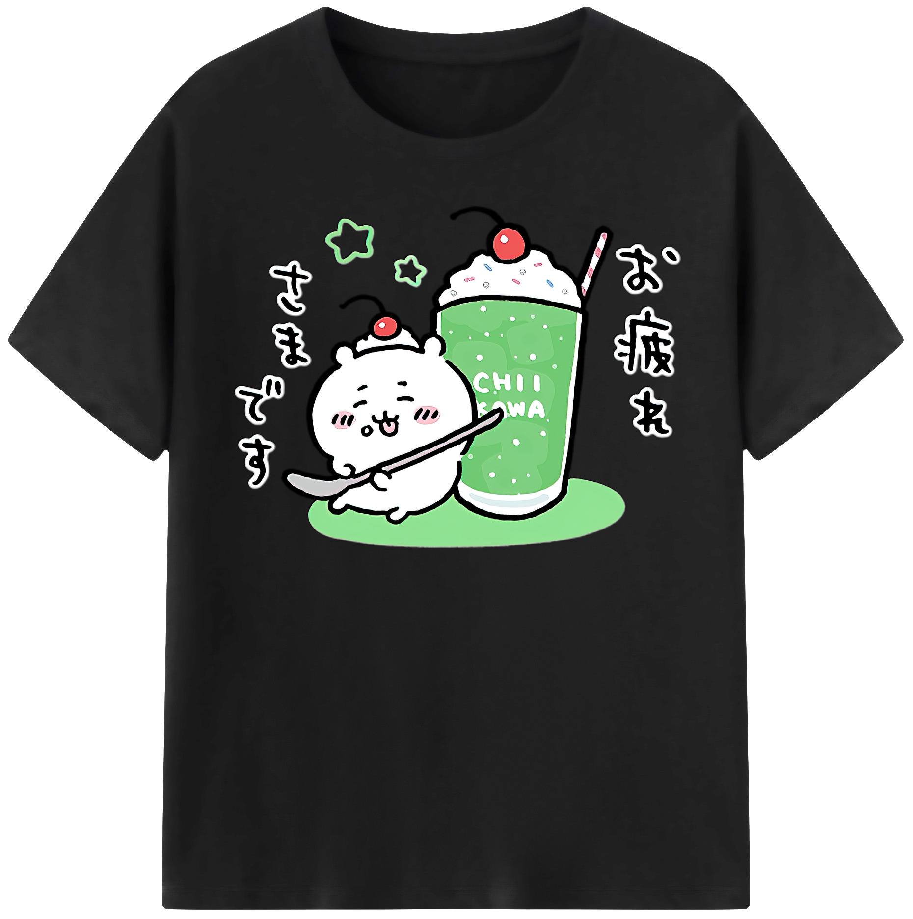 （画像用） ちいかわ ちいかわ Chii-kawa chiikawa 綿100％半袖Tシャツ（フロントプリント）