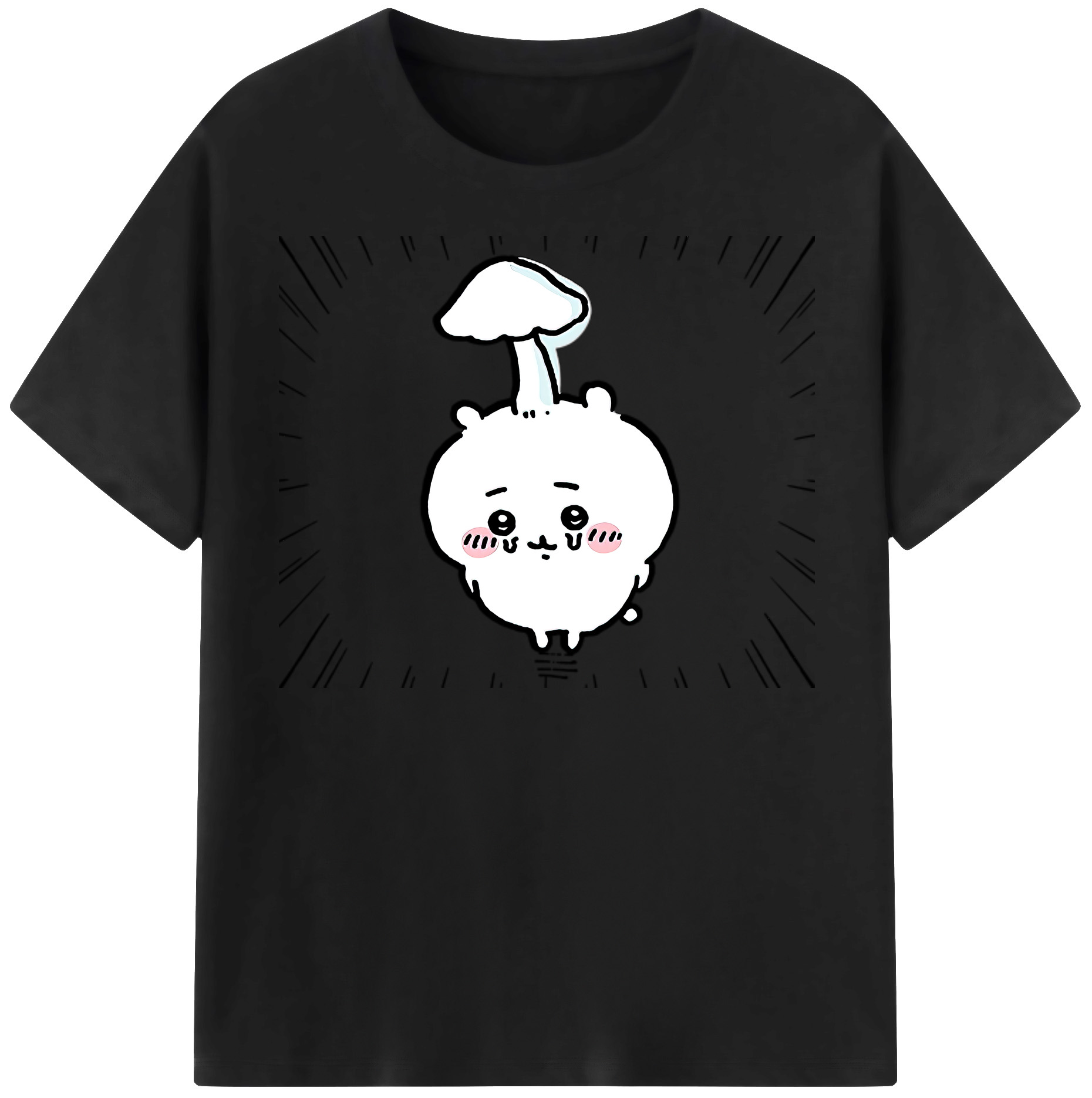 （画像用） ちいかわ ちいかわ Chii-kawa chiikawa 綿100％半袖Tシャツ（フロントプリント）