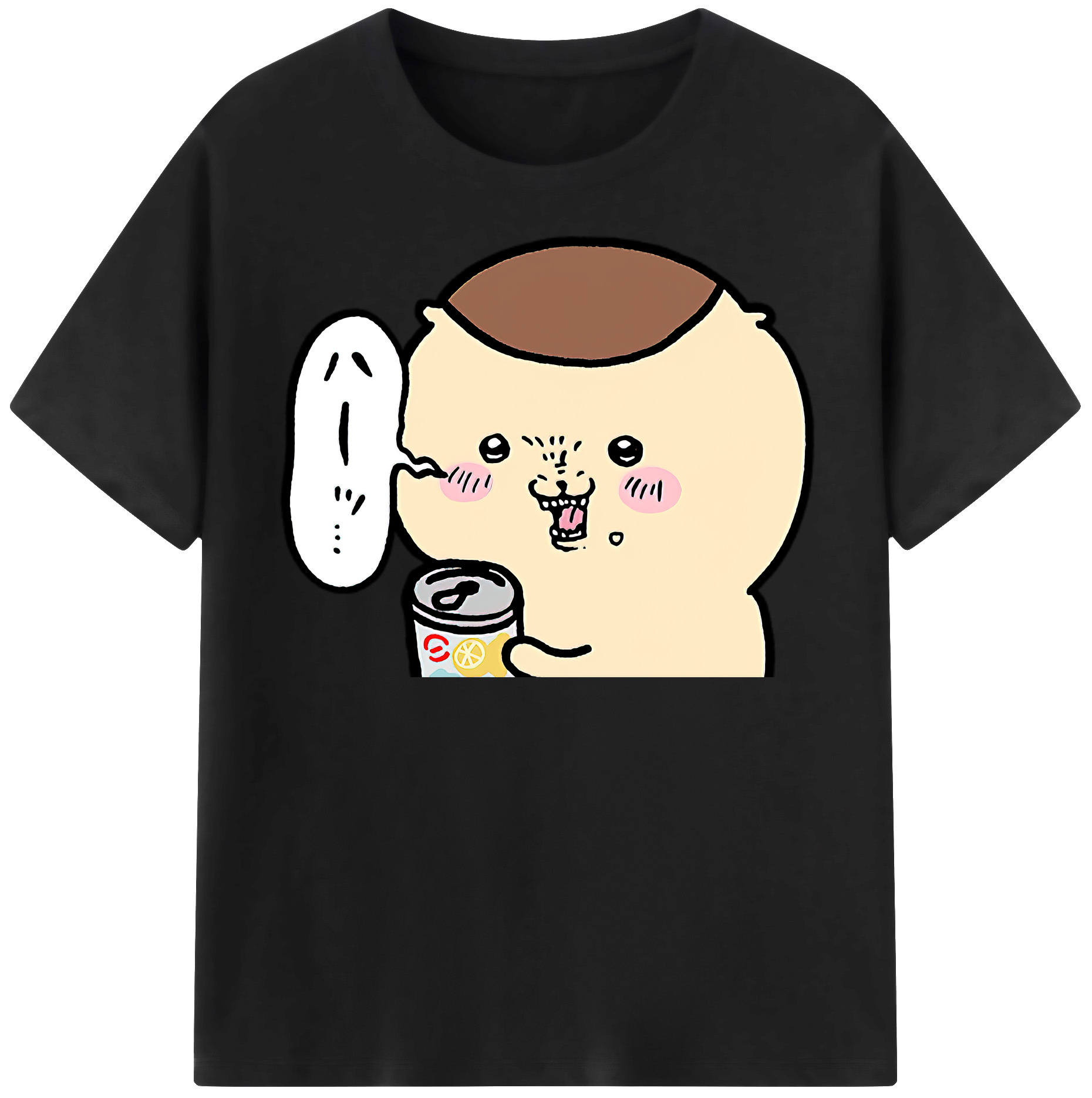 （画像用） ちいかわ くりまんじゅう Chii-kawa kuri manjū 綿100％半袖Tシャツ（フロントプリント）