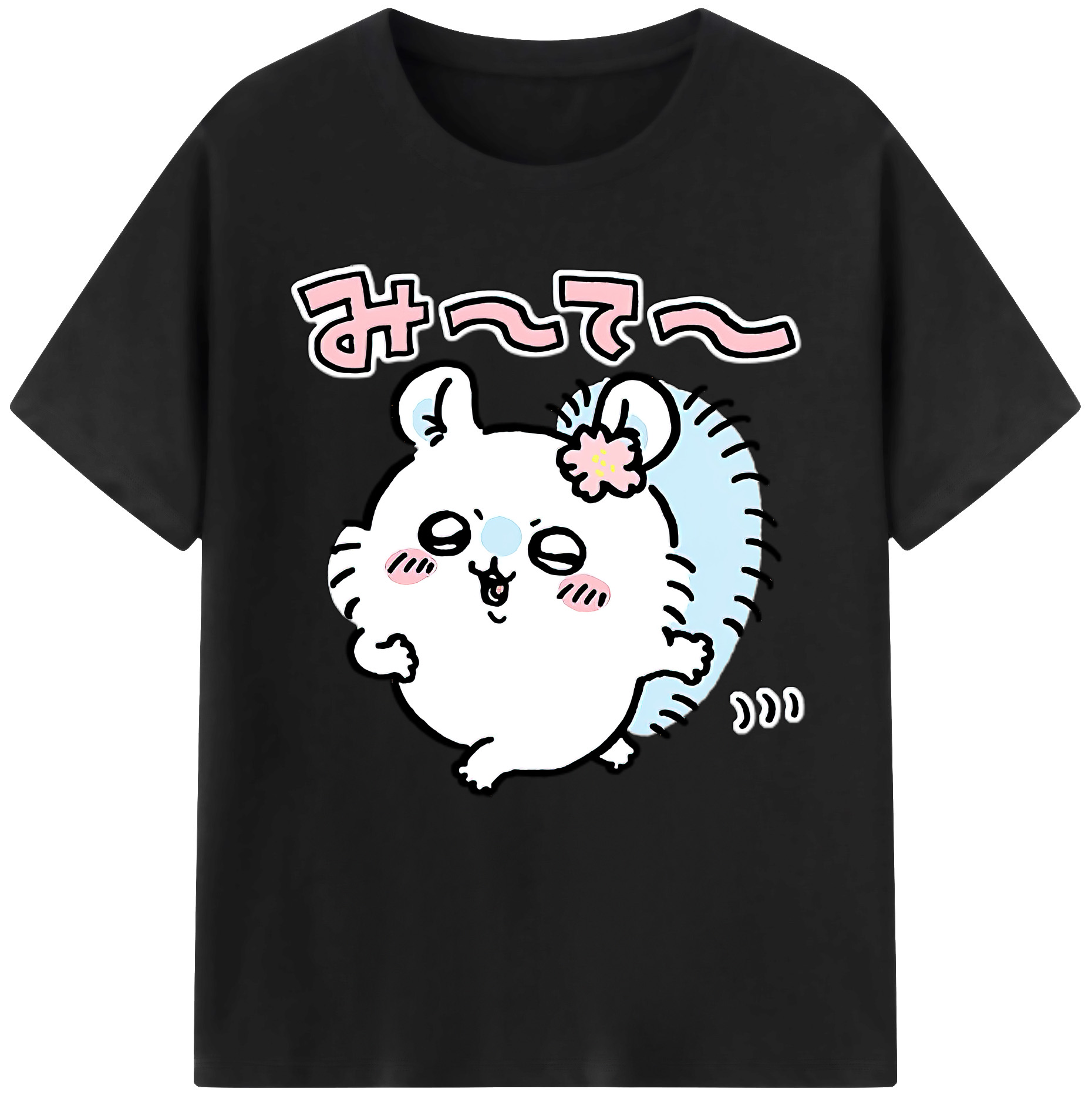 （画像用） ちいかわ モモンガ Chii-kawa Momonga 綿100％半袖Tシャツ（フロントプリント）