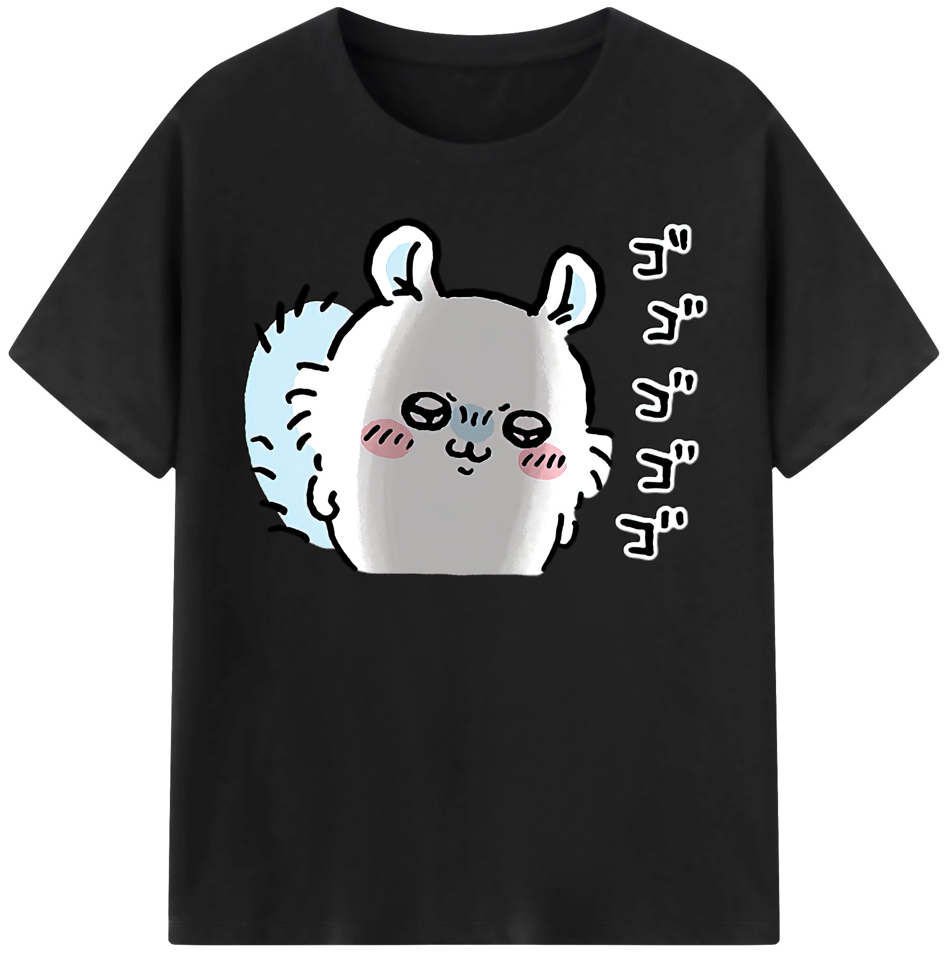 （画像用） ちいかわ モモンガ Chii-kawa Momonga 綿100％半袖Tシャツ（フロントプリント）