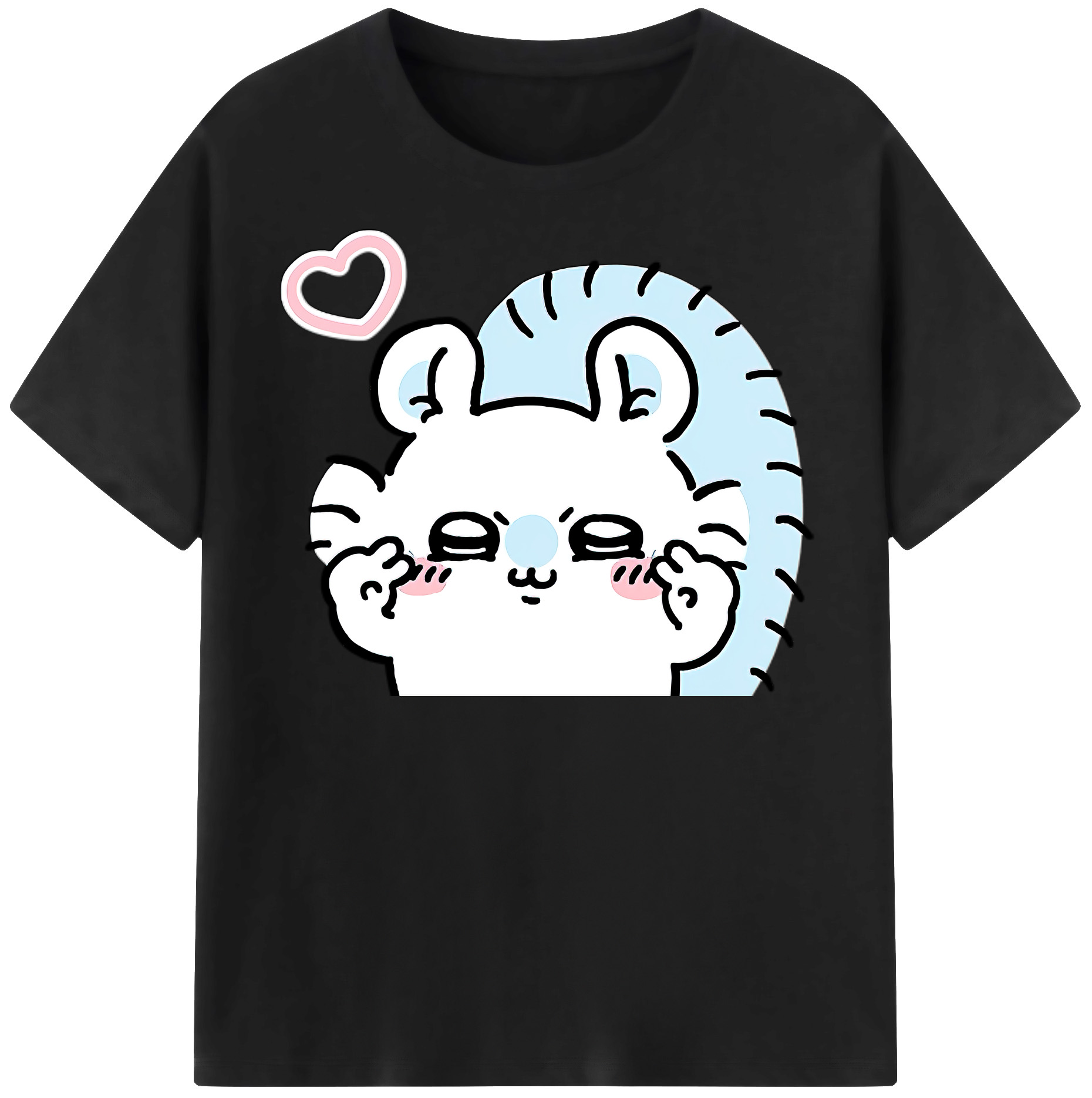 （画像用） ちいかわ モモンガ Chii-kawa Momonga 綿100％半袖Tシャツ（フロントプリント）