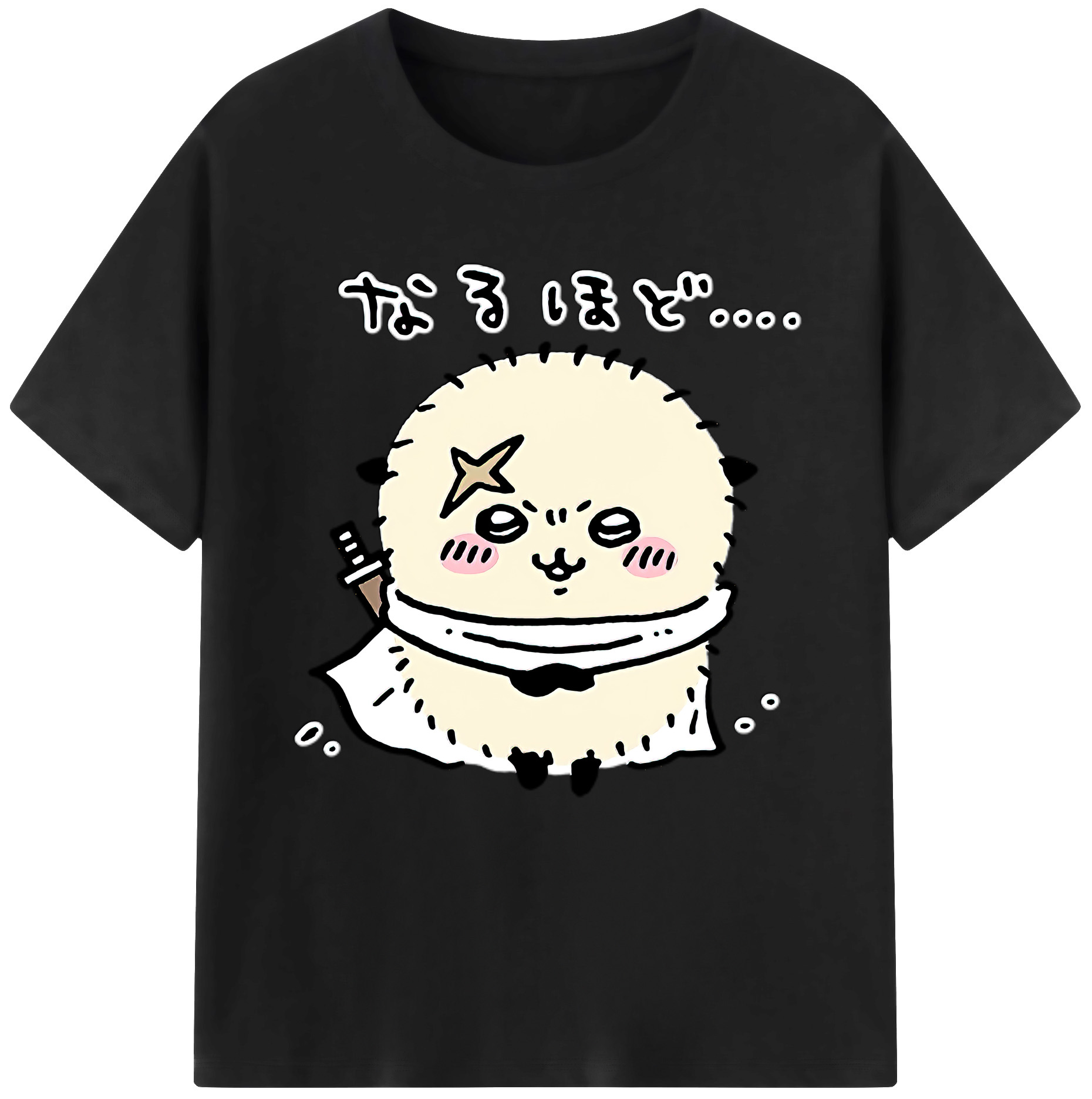 （画像用） ちいかわ ラッコ Chii-kawa Sea otter 綿100％半袖Tシャツ（フロントプリント）