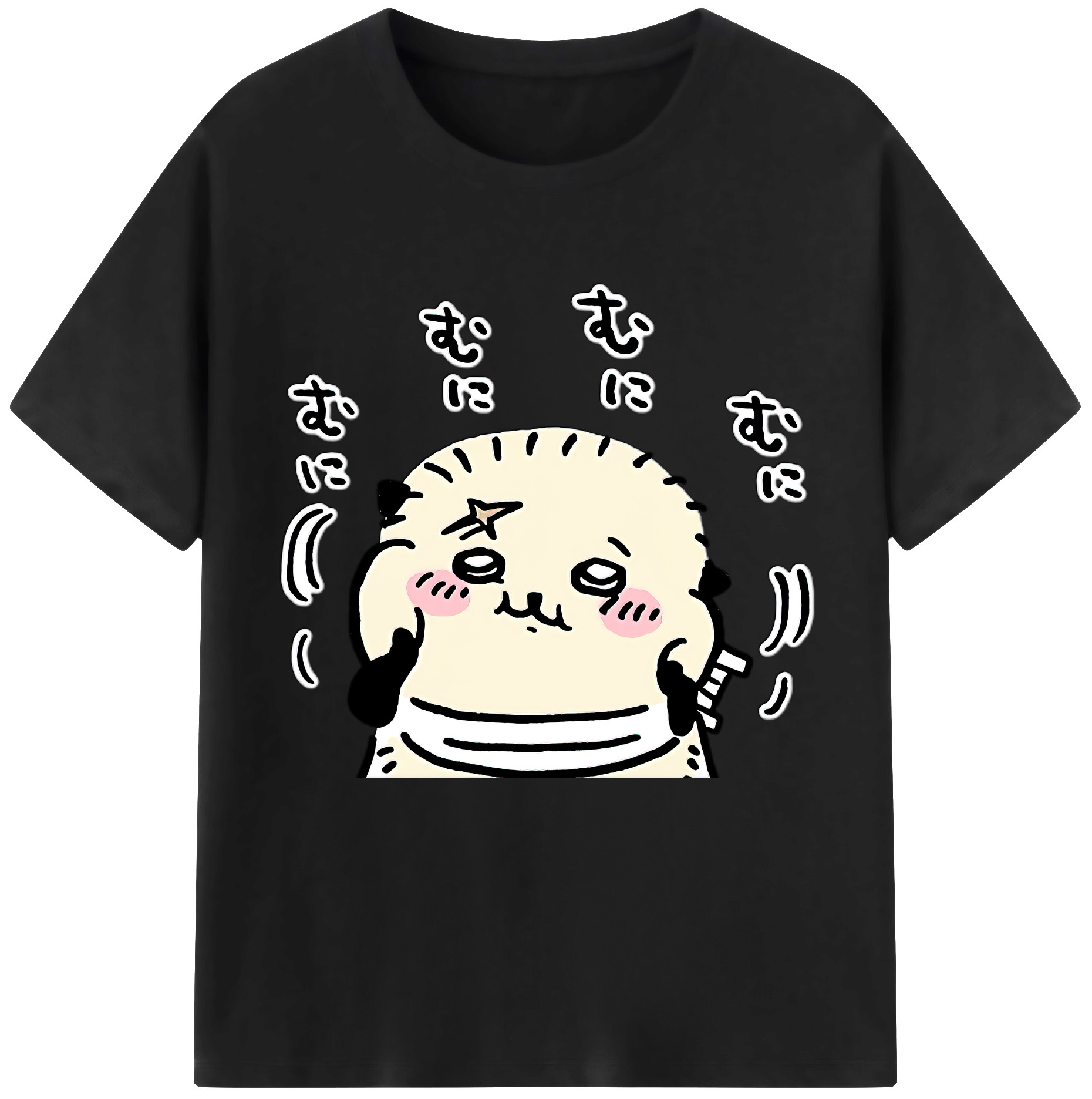 （画像用） ちいかわ ラッコ Chii-kawa Sea otter 綿100％半袖Tシャツ（フロントプリント）