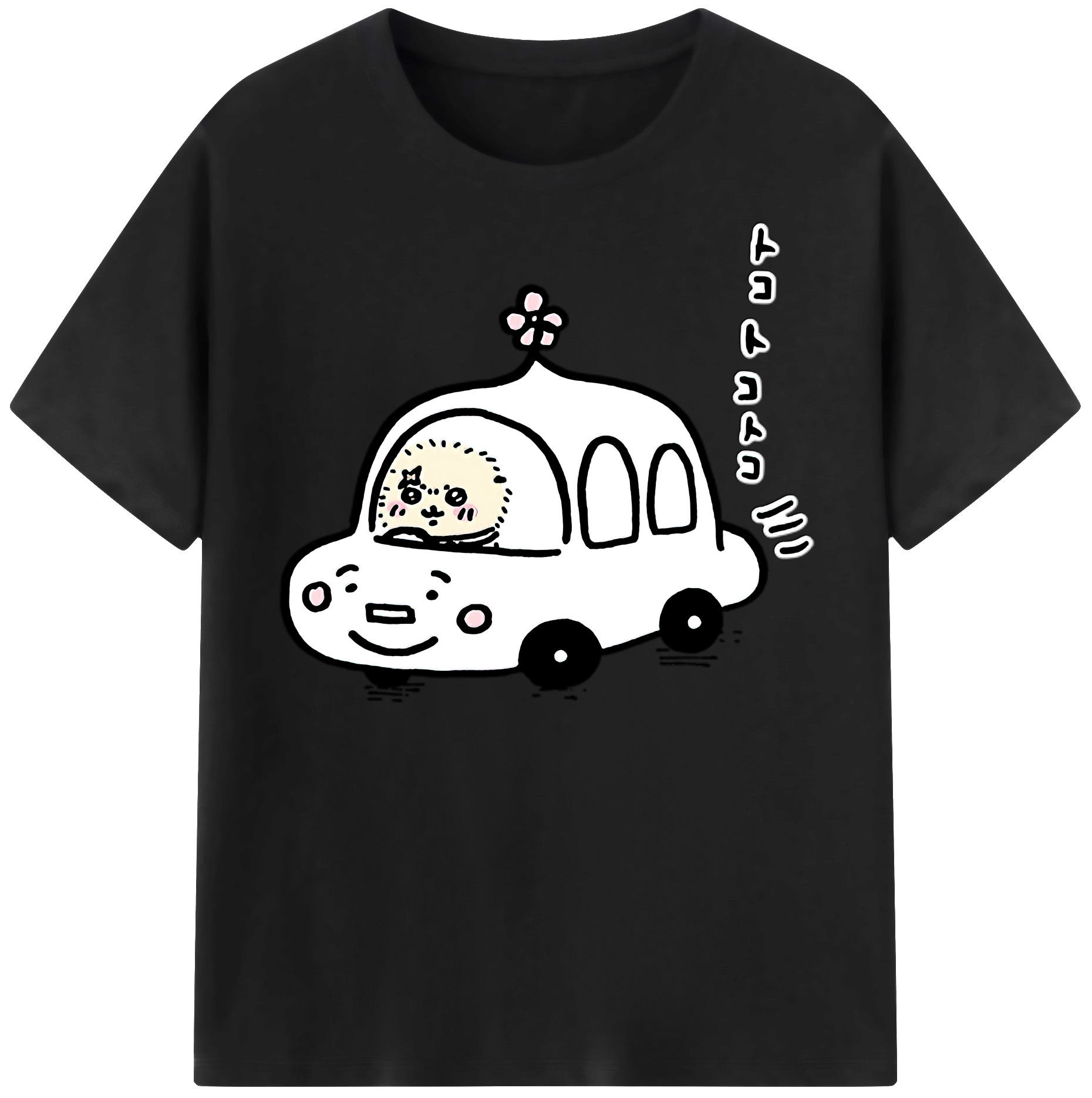 （画像用） ちいかわ ラッコ Chii-kawa Sea otter 綿100％半袖Tシャツ（フロントプリント）
