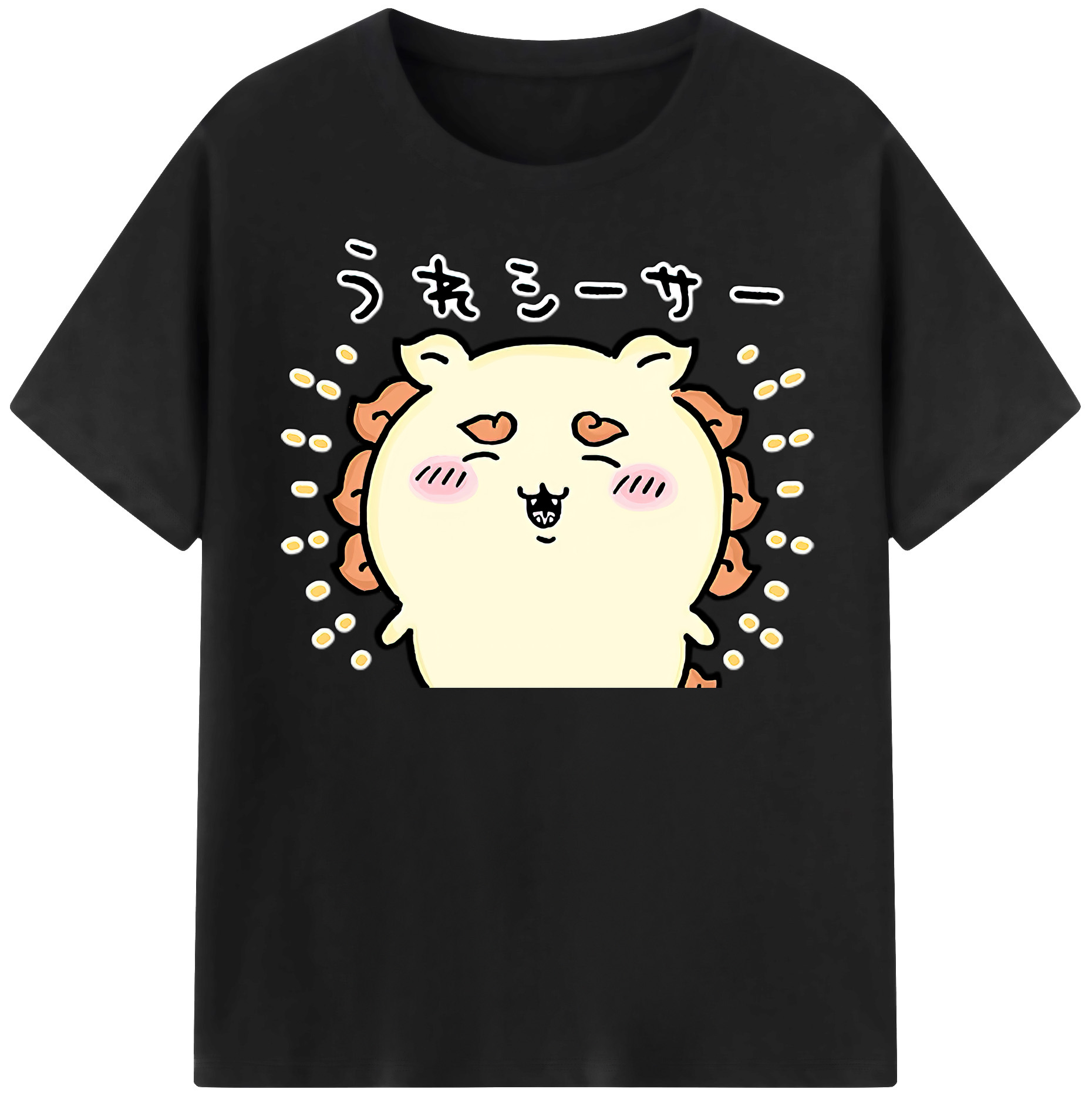 （画像用） ちいかわ シーサー Chii-kawa Shisa 綿100％半袖Tシャツ（フロントプリント）