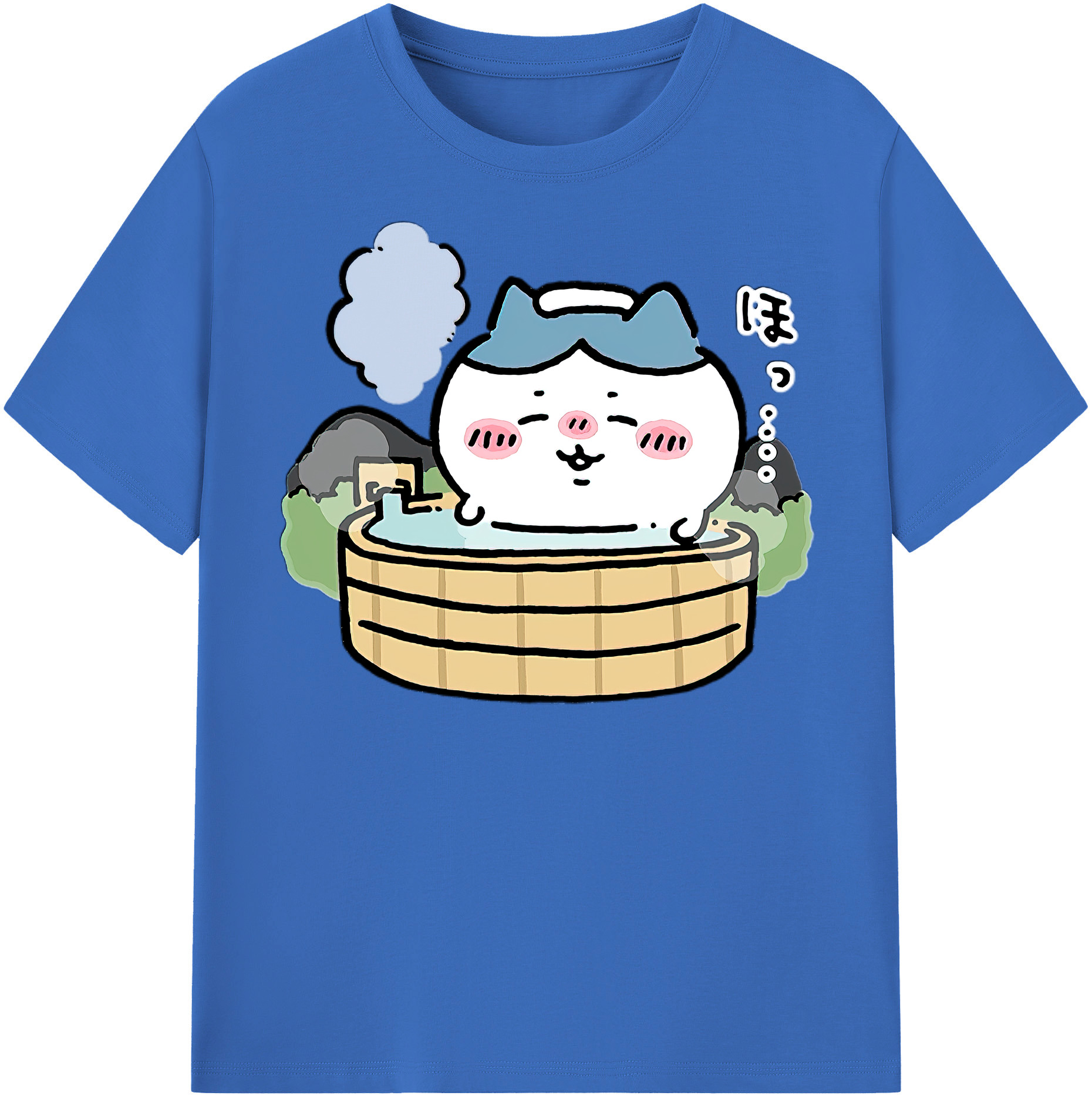 （画像用） ちいかわ ハチワレ Chii-kawa hachiware 綿100％半袖Tシャツ（フロントプリント）