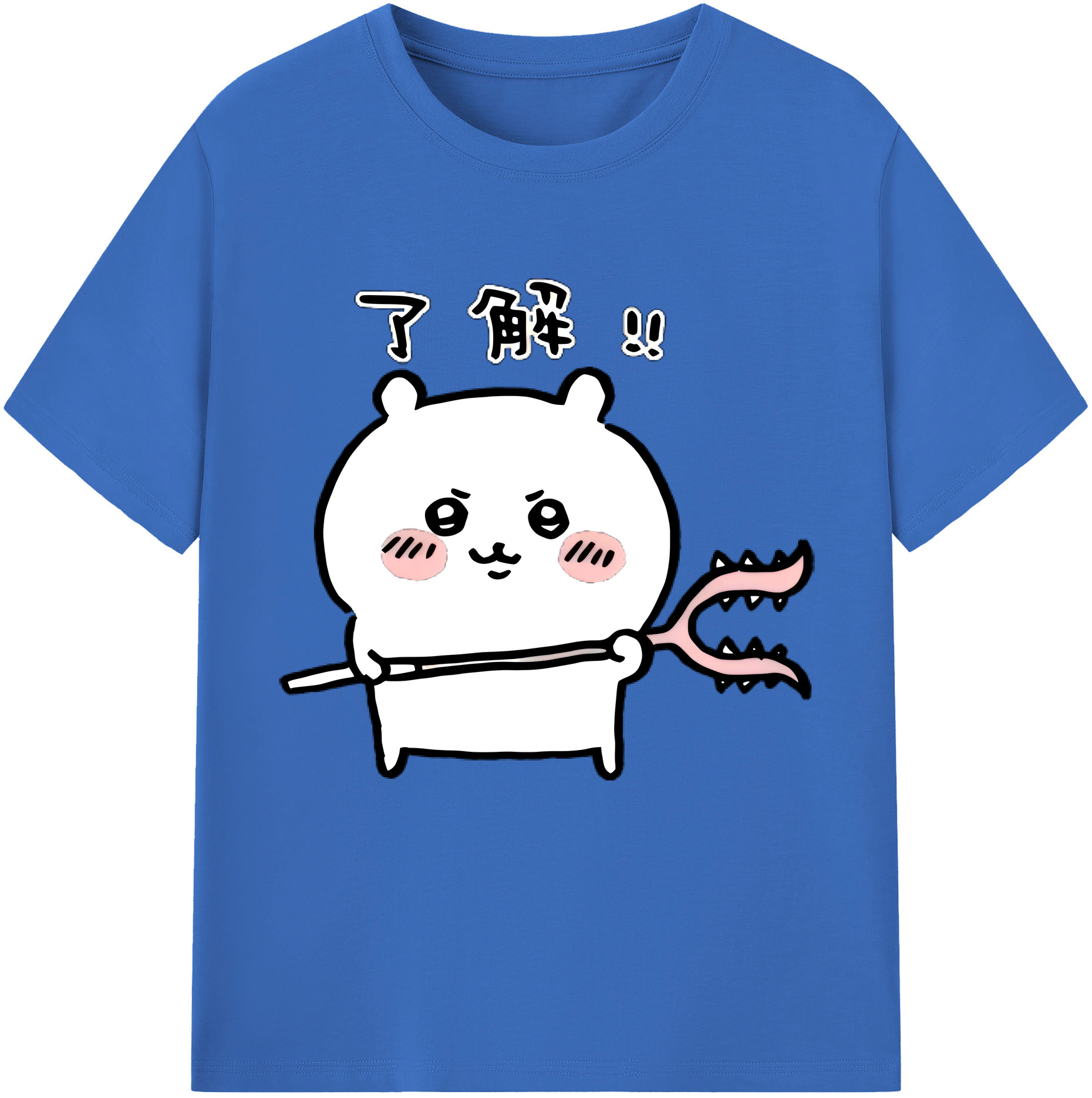 （画像用） ちいかわ ちいかわ Chii-kawa chiikawa 綿100％半袖Tシャツ（フロントプリント）