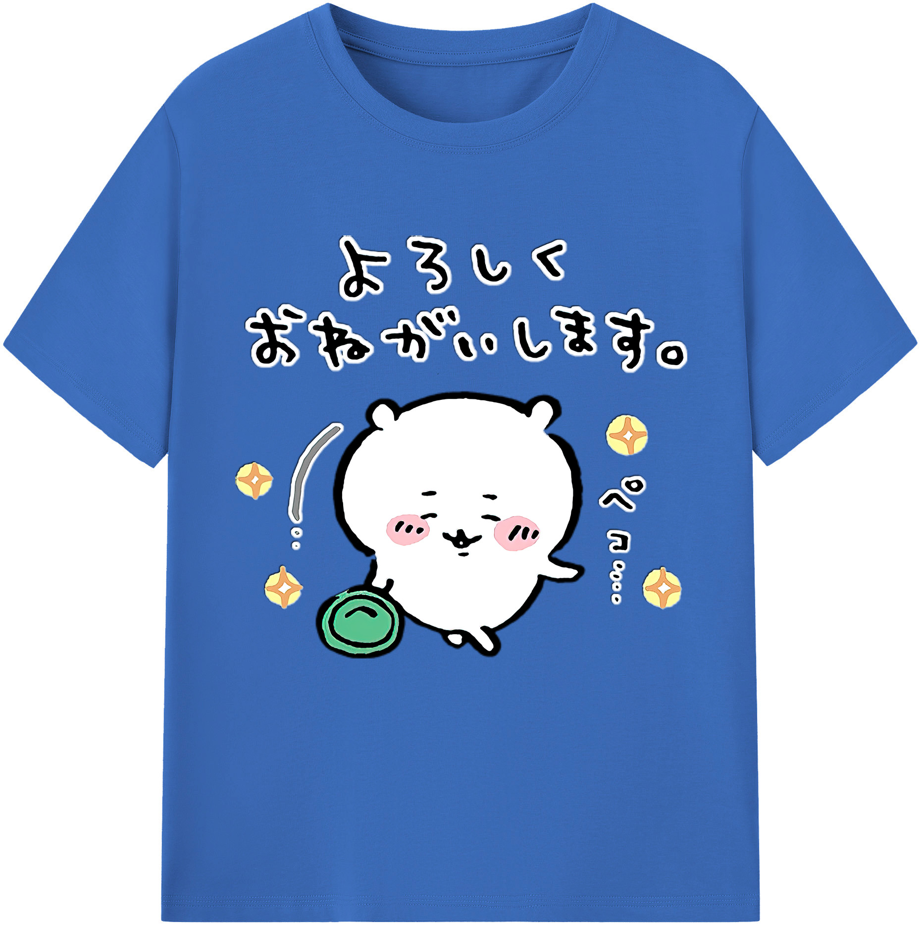 （画像用） ちいかわ ちいかわ Chii-kawa chiikawa 綿100％半袖Tシャツ（フロントプリント）